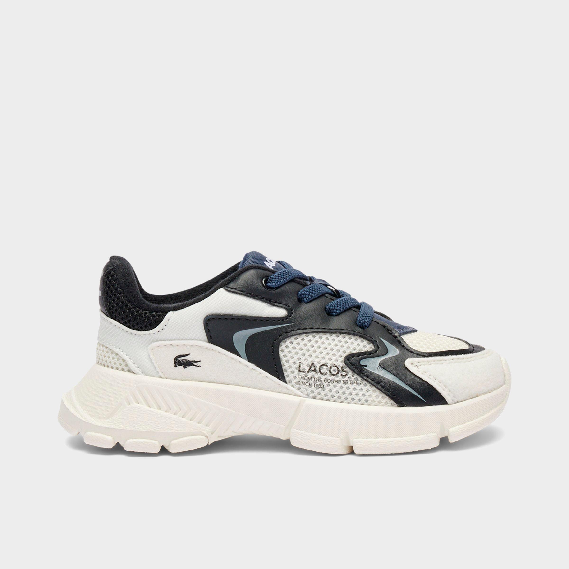 Lacoste Big Kids L003 Neo Casual Shoes in Light Beige Size: 4.0