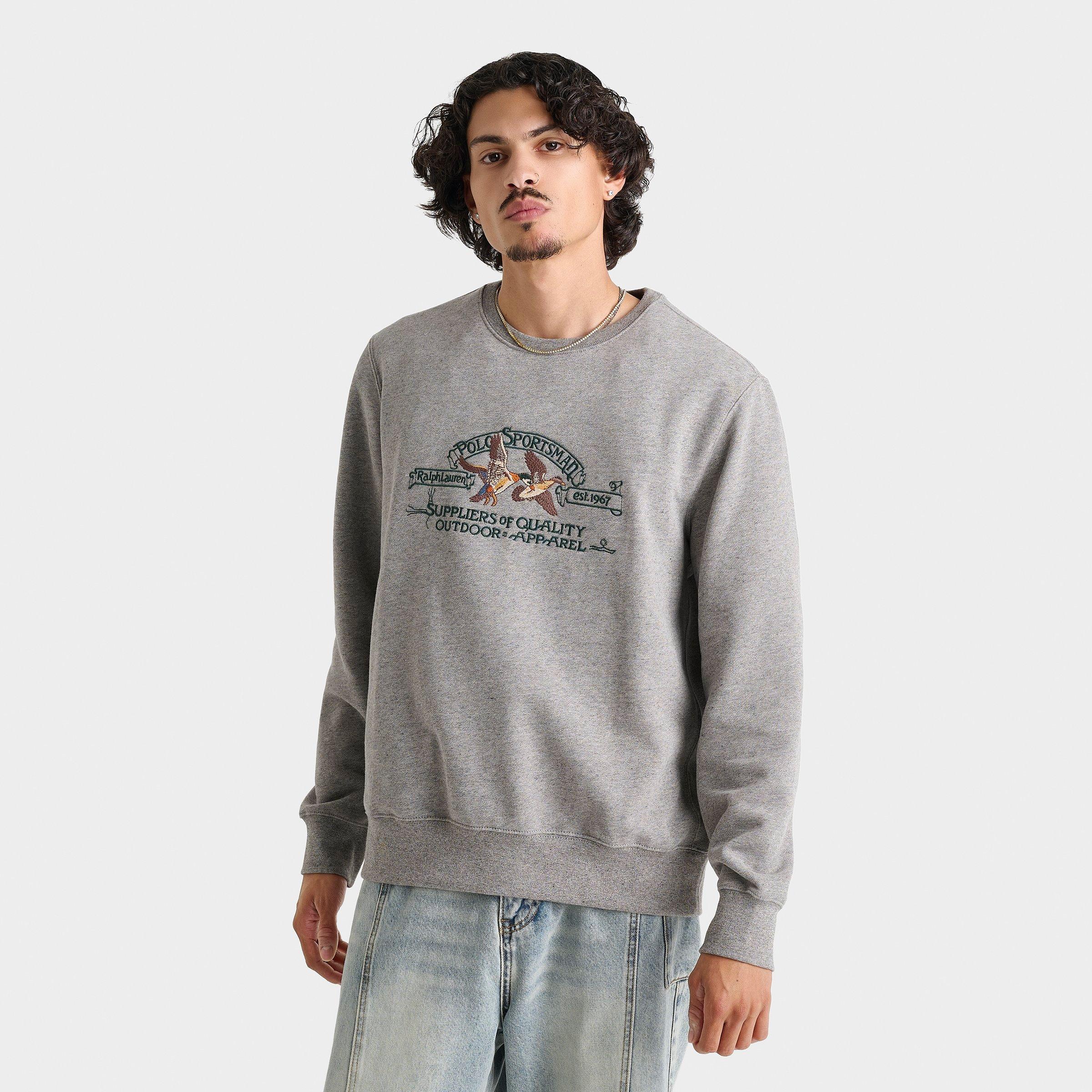 Polo Ralph Lauren Logo-embroidered Sweatshirt In Gray