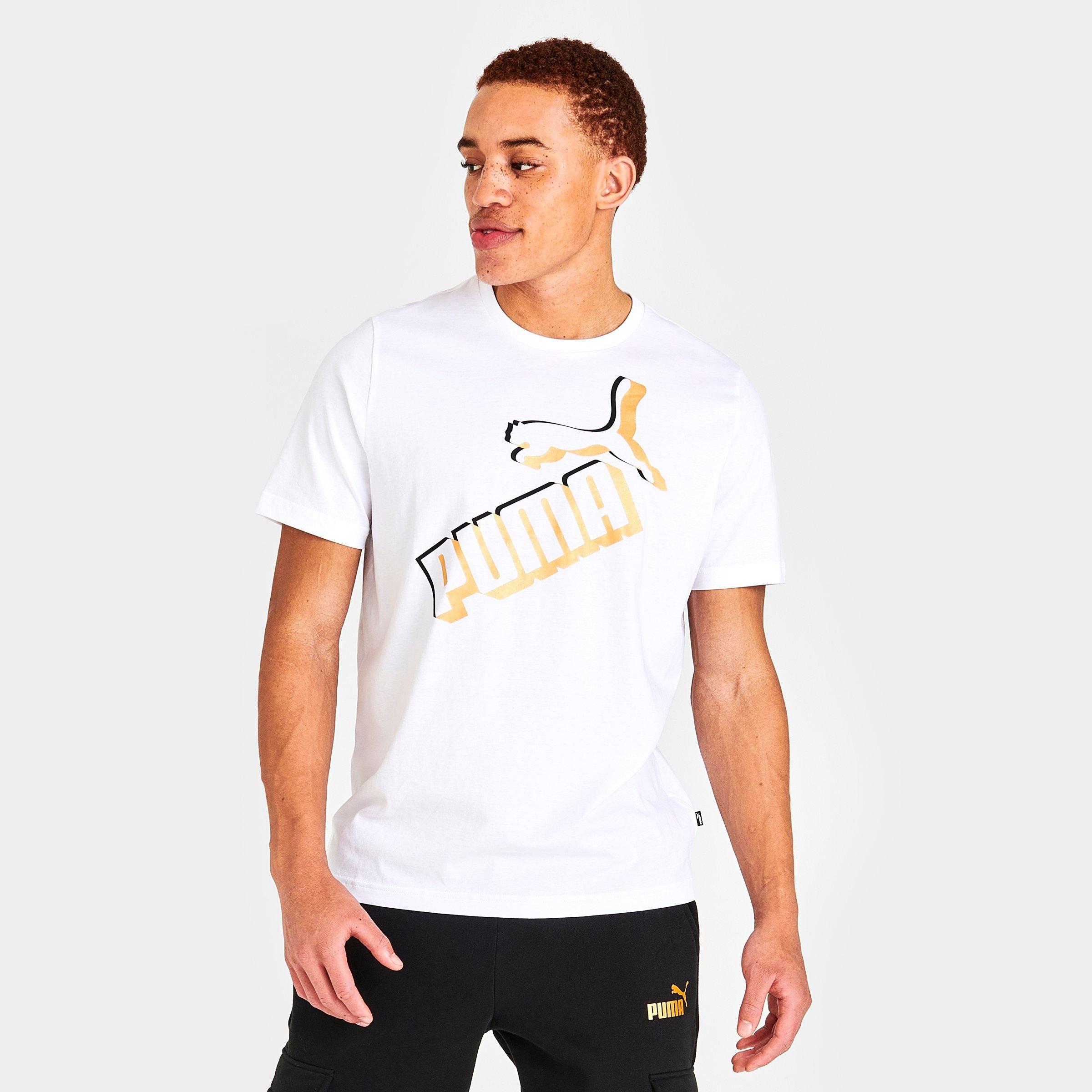 Gold and white puma shirt best sale