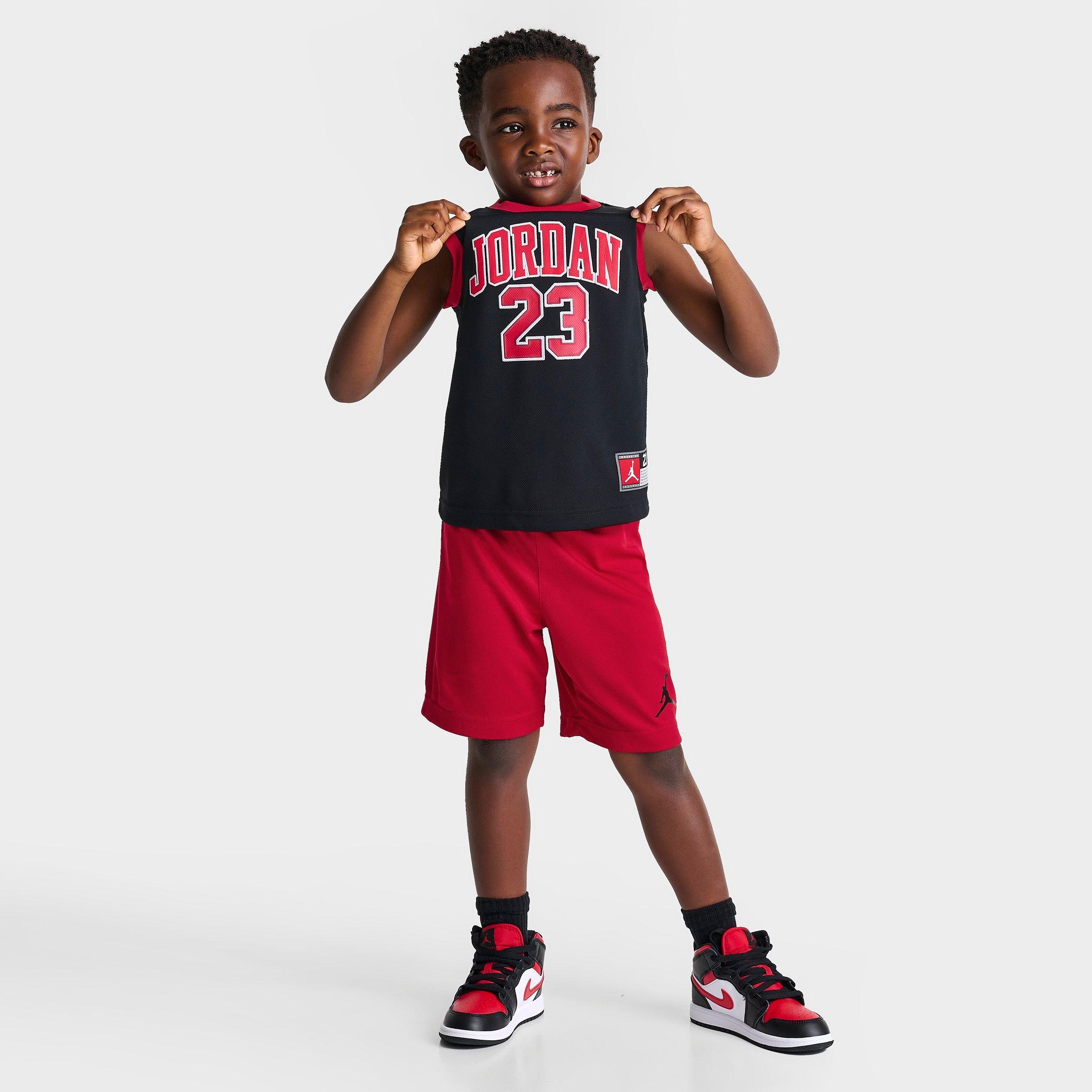 Nike Jordan Little Kids' 23 2-piece Jersey Set In Red