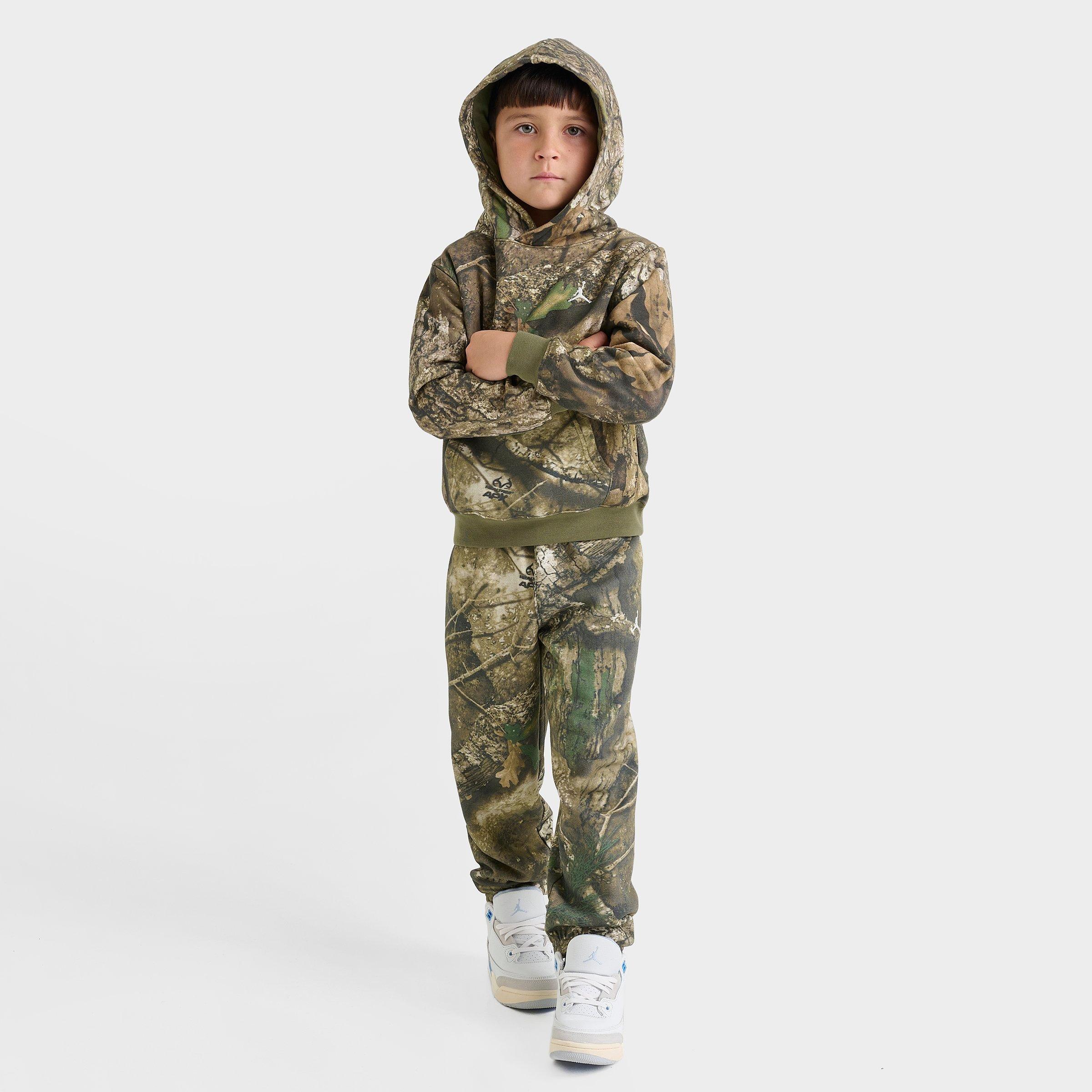 Jordan Little Kids X Realtree Pullover Hoodie And Jogger Pants Set In Green