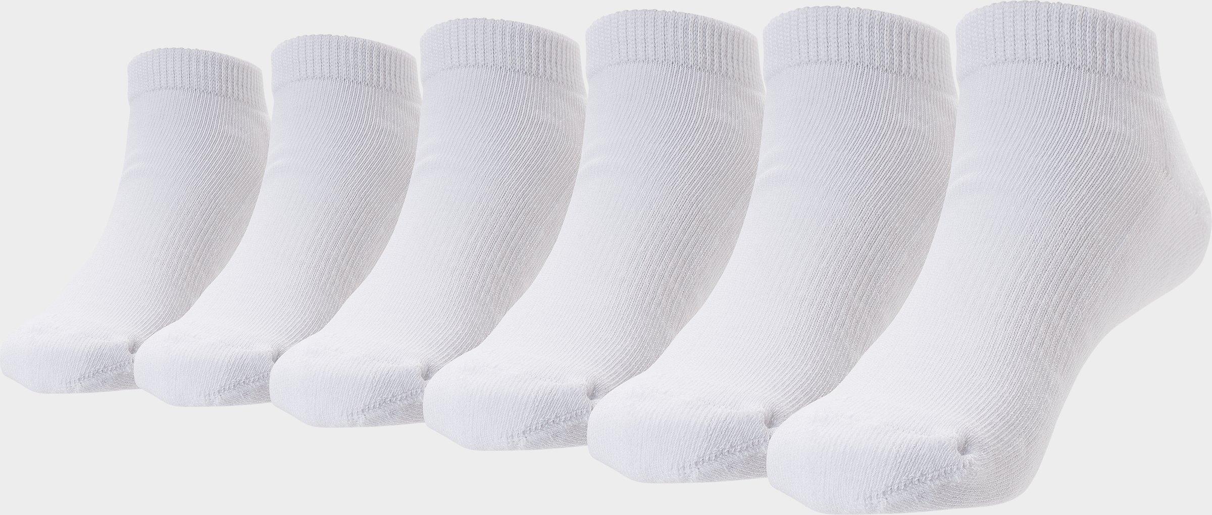 Sonneti Little Kids' Low Cut Socks (6-Pack) in White/White Size Small Knit