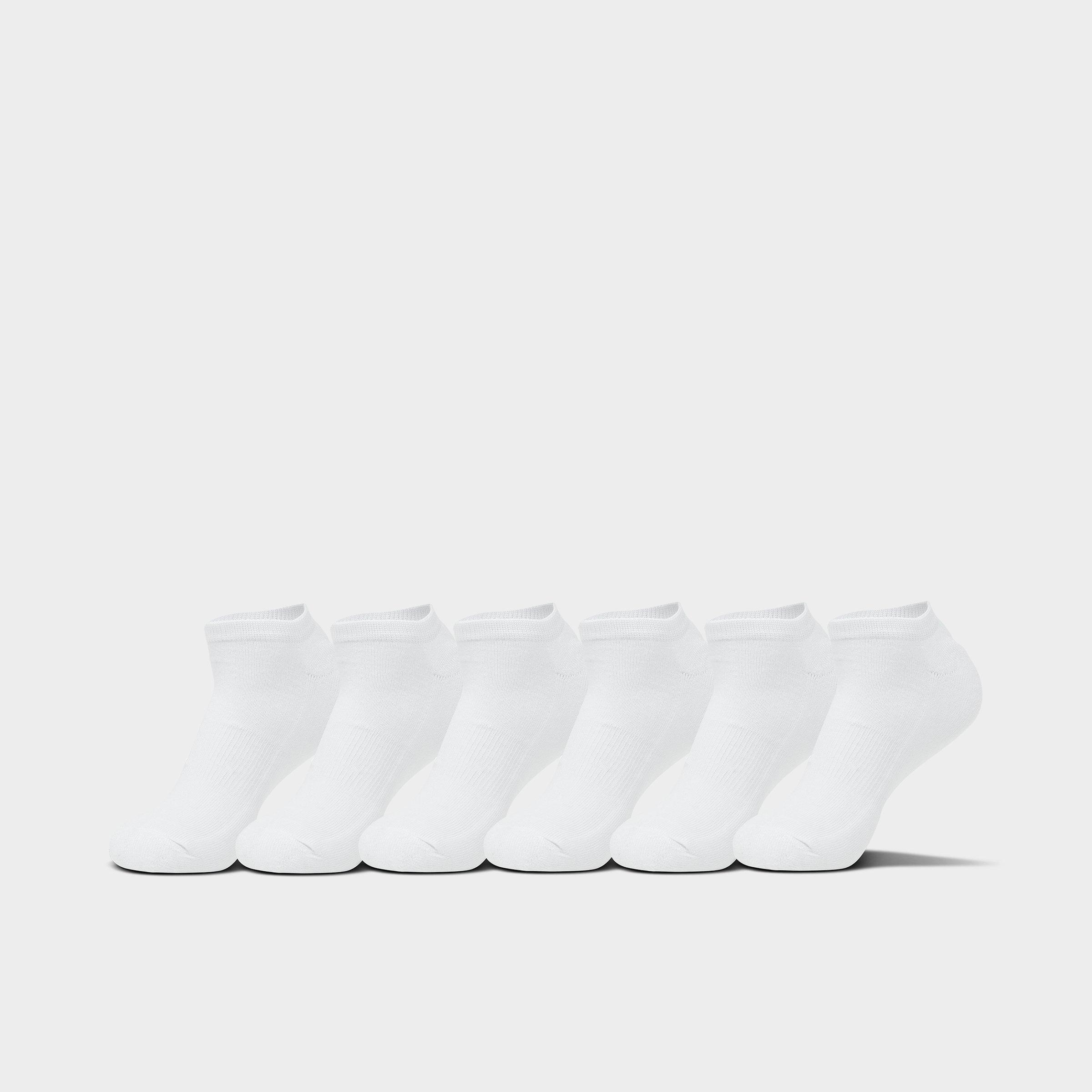 Sof Sole Women's No-Show Socks 6-Pack in White/ Size Medium Cotton