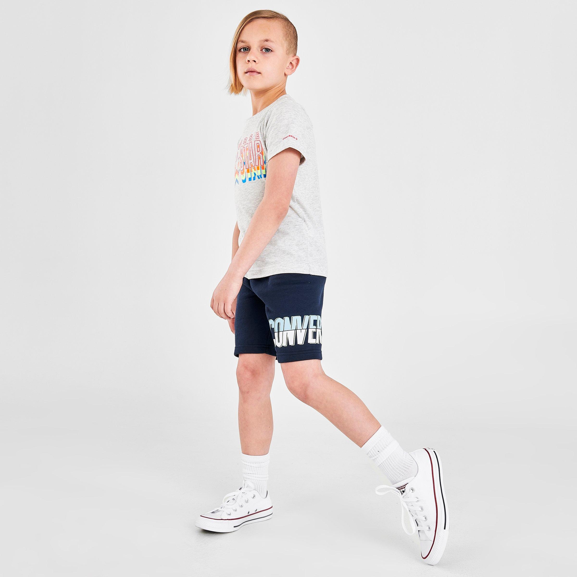 Nike Boys' Little Kids' Graphic French Terry Shorts In Navy | ModeSens