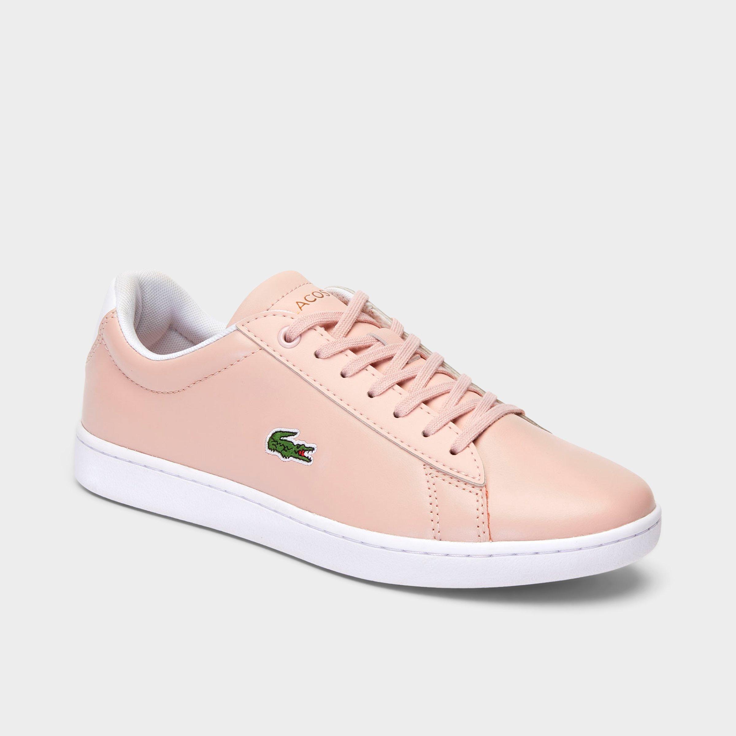 Lacoste Women's Hydez 319 1 P SMA Casual Shoes in Light/Pastel Pink Size: 5.0