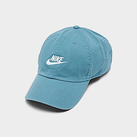 Nike Sportswear Heritage86 Futura Washed Adjustable Back Hat In Cerulean
