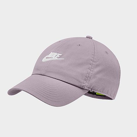 Nike Sportswear Heritage86 Futura Washed Adjustable Back Hat In Purple