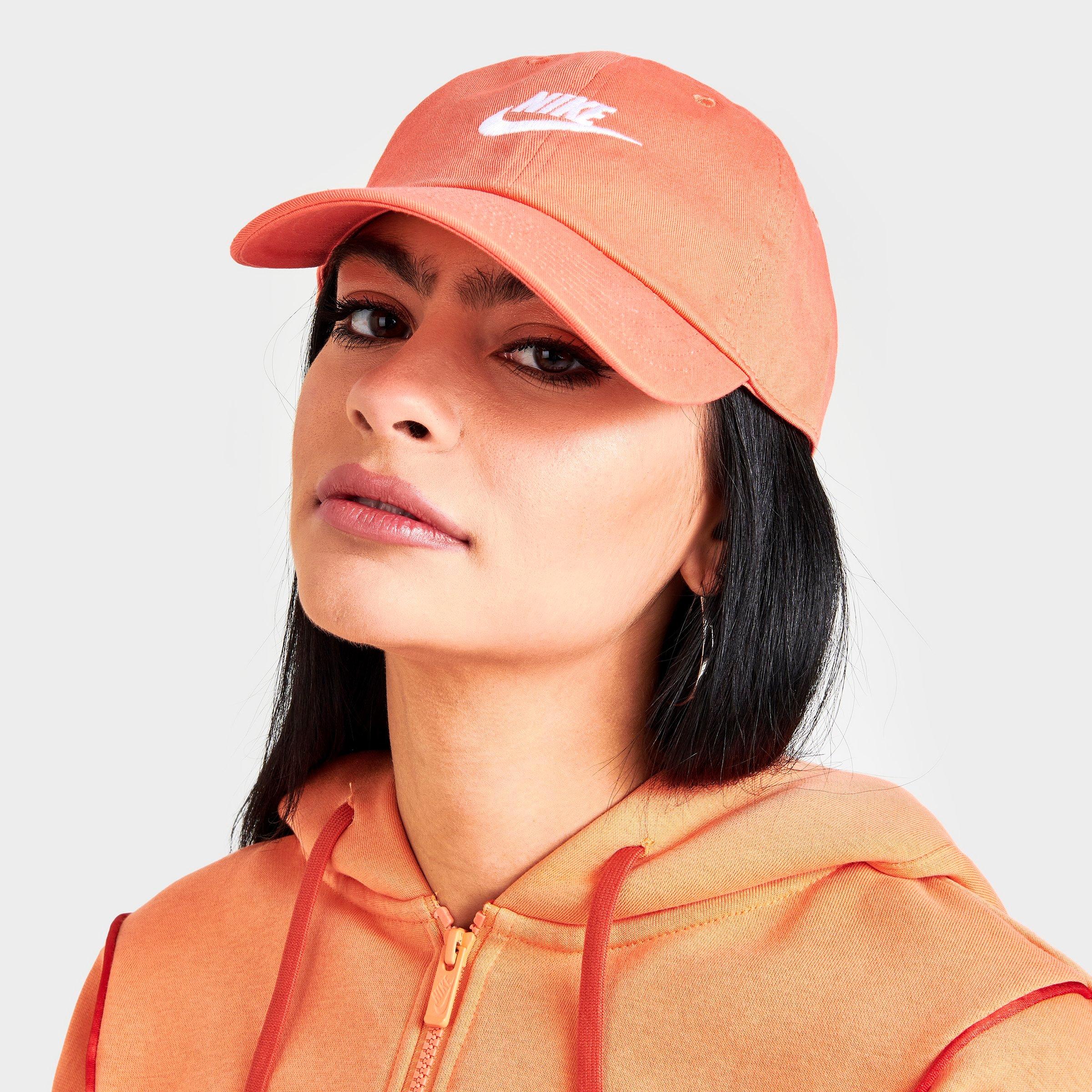 Nike Unisex  Sportswear Heritage86 Futura Washed Hat In Orange Trance