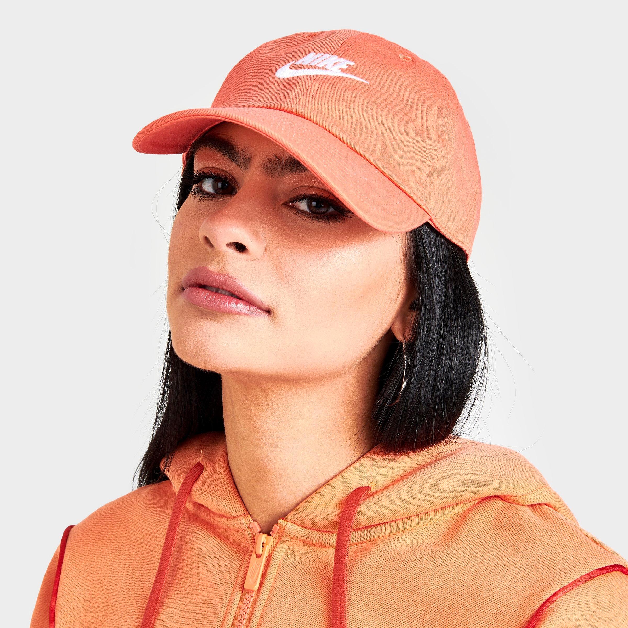 Nike Unisex  Sportswear Heritage86 Futura Washed Hat In Orange Trance