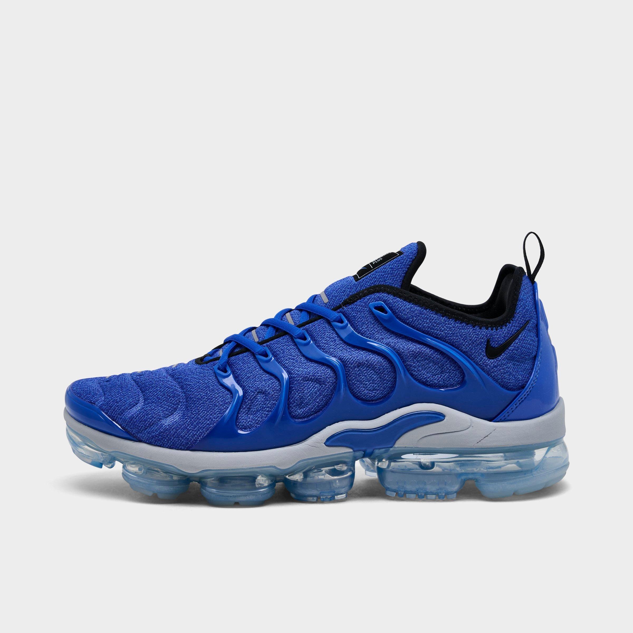 Nike Men's Air VaporMax Plus Running Shoes in Game Royal/Black/Wolf Grey Size: 7.0