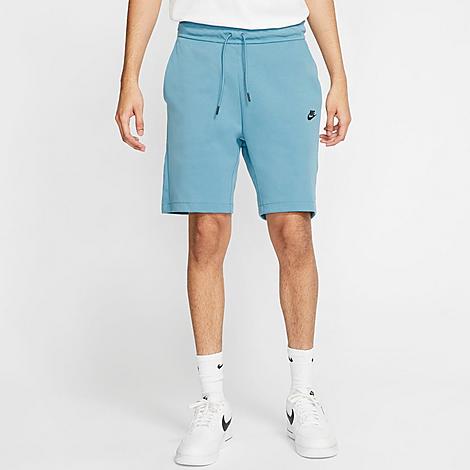 Nike Men's Sportswear Tech Fleece Shorts Size Small 100% Cotton/polyester/fleece In Cerulean/black