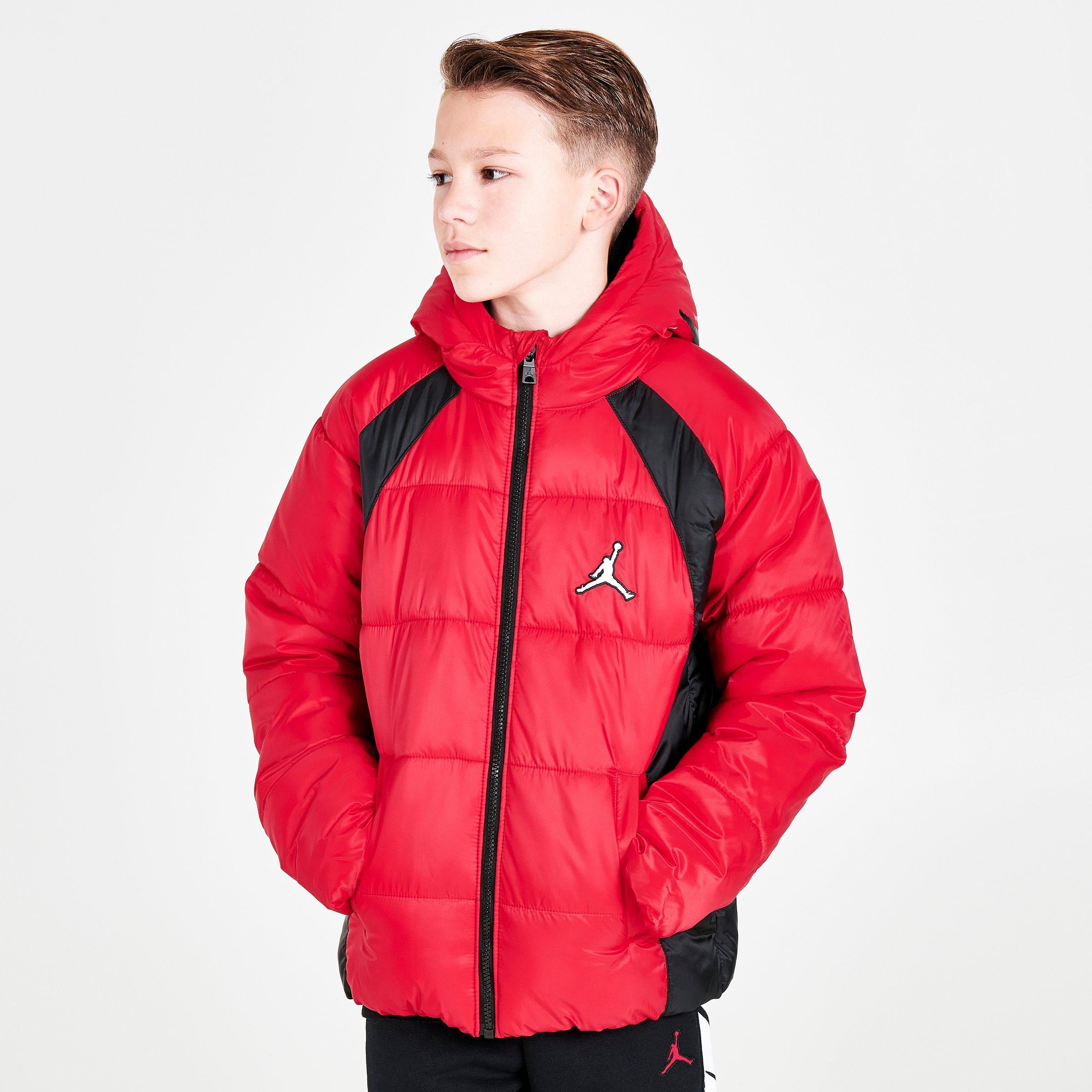 red jordan puffer jacket