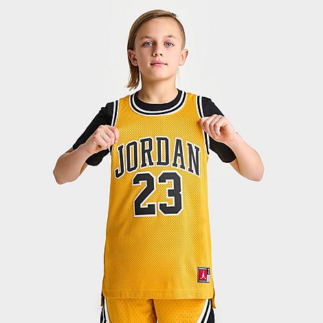 Nike Jordan Kids' Jordan Basketball Jersey In Yellow Ochre