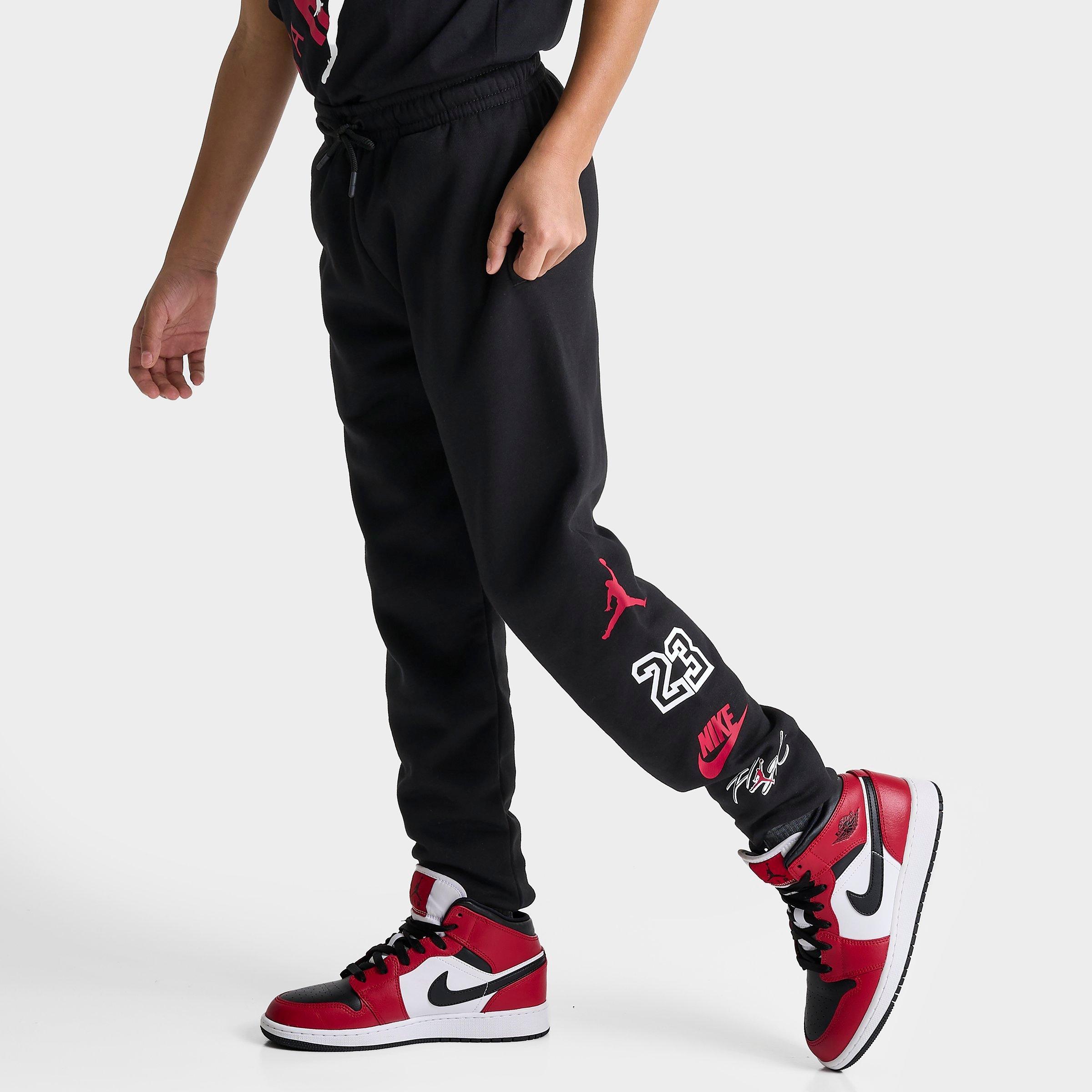 Nike Jordan Kids' Jordan Multi Logo Jogger Pants In Black 