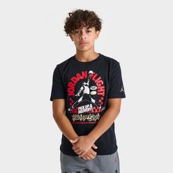 Boys' Big Kids' Air Jordan 4 Speckled Retro T-Shirt | Finish