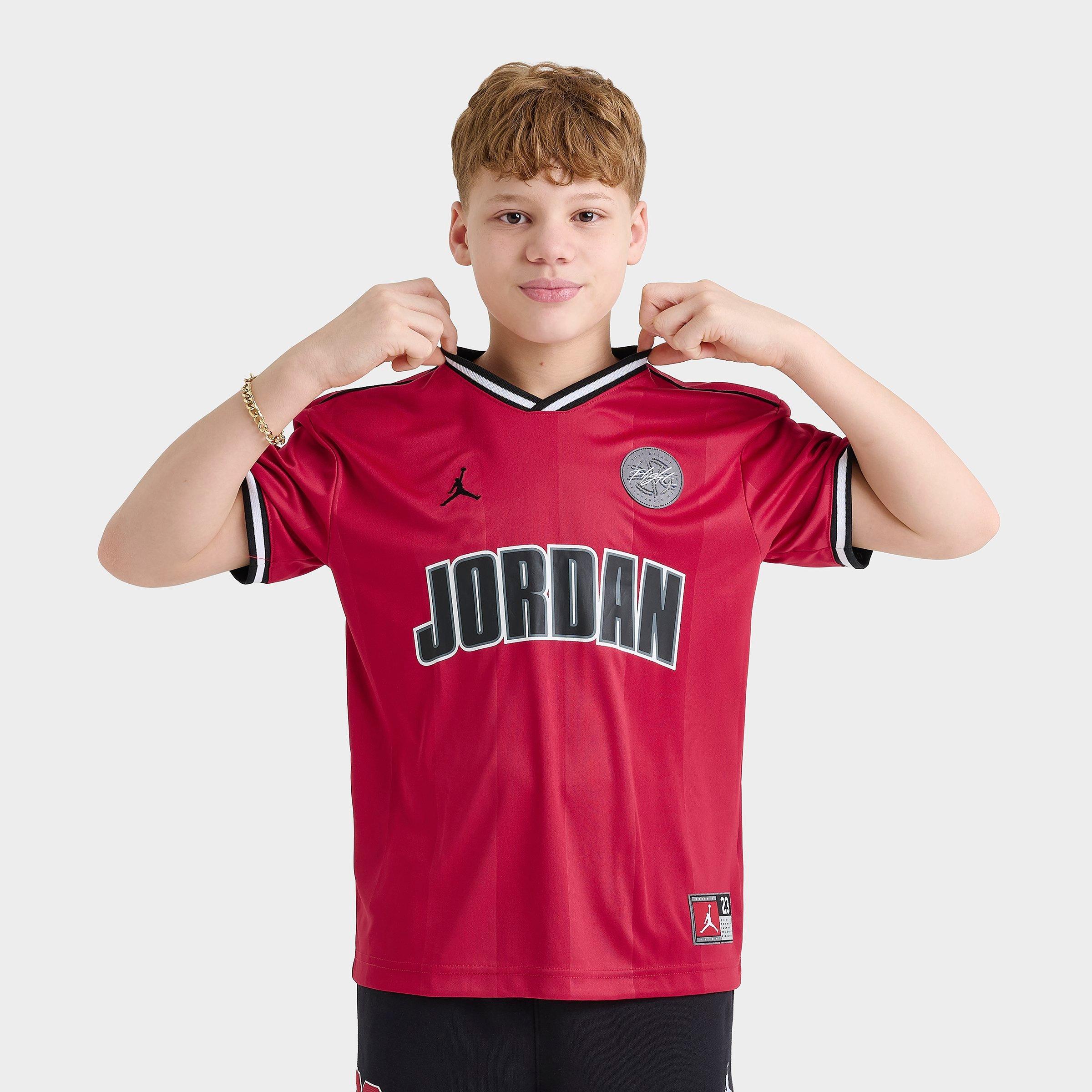 Jordan Boys Big Kids Soccer Jersey in Gym Red Size: Small