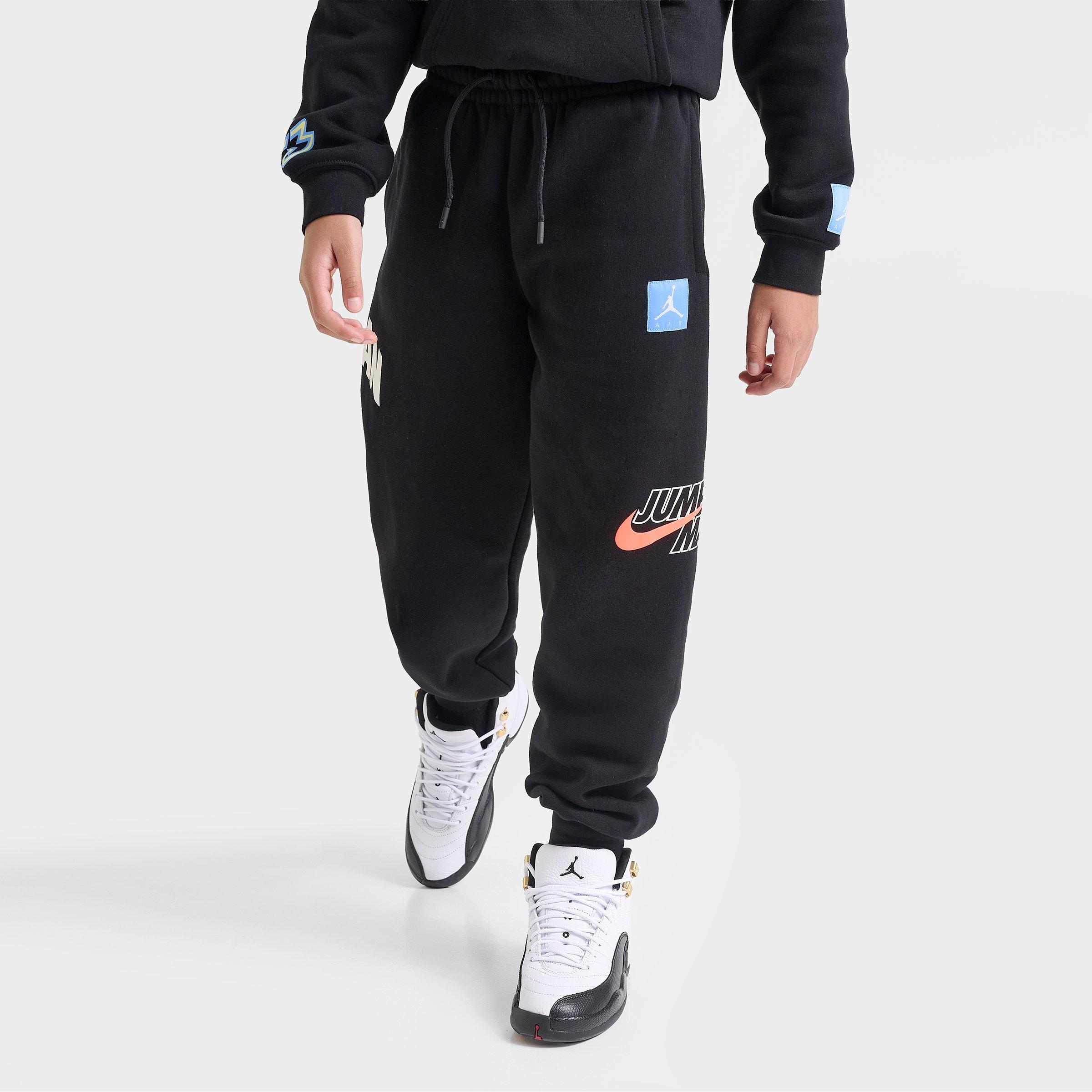 Jordan Big Kids MVP Dynasty Patch Jogger Pants in Black Size: Small