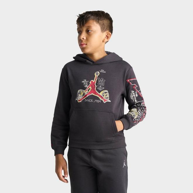 Big Kids' Jordan Bling Ring Graphic Pullover Hoodie 