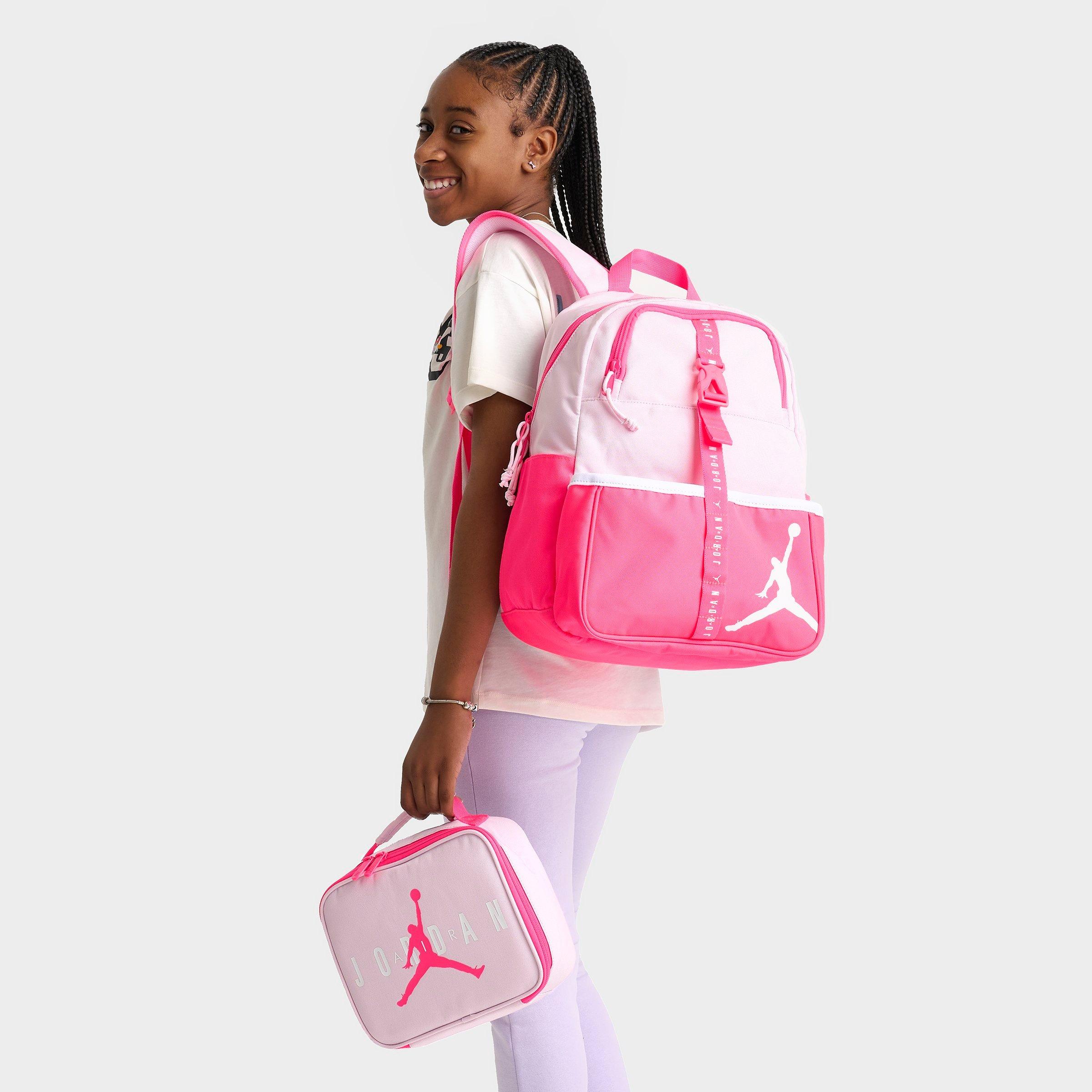 Jordan Kids Air Lunch Bag (3L) and Backpack (18L) in Pink Size: NOSIZE