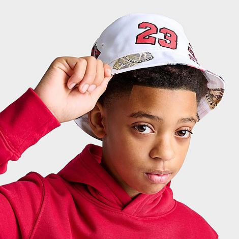 Nike Jordan Kids' Icons Bucket Hat In White