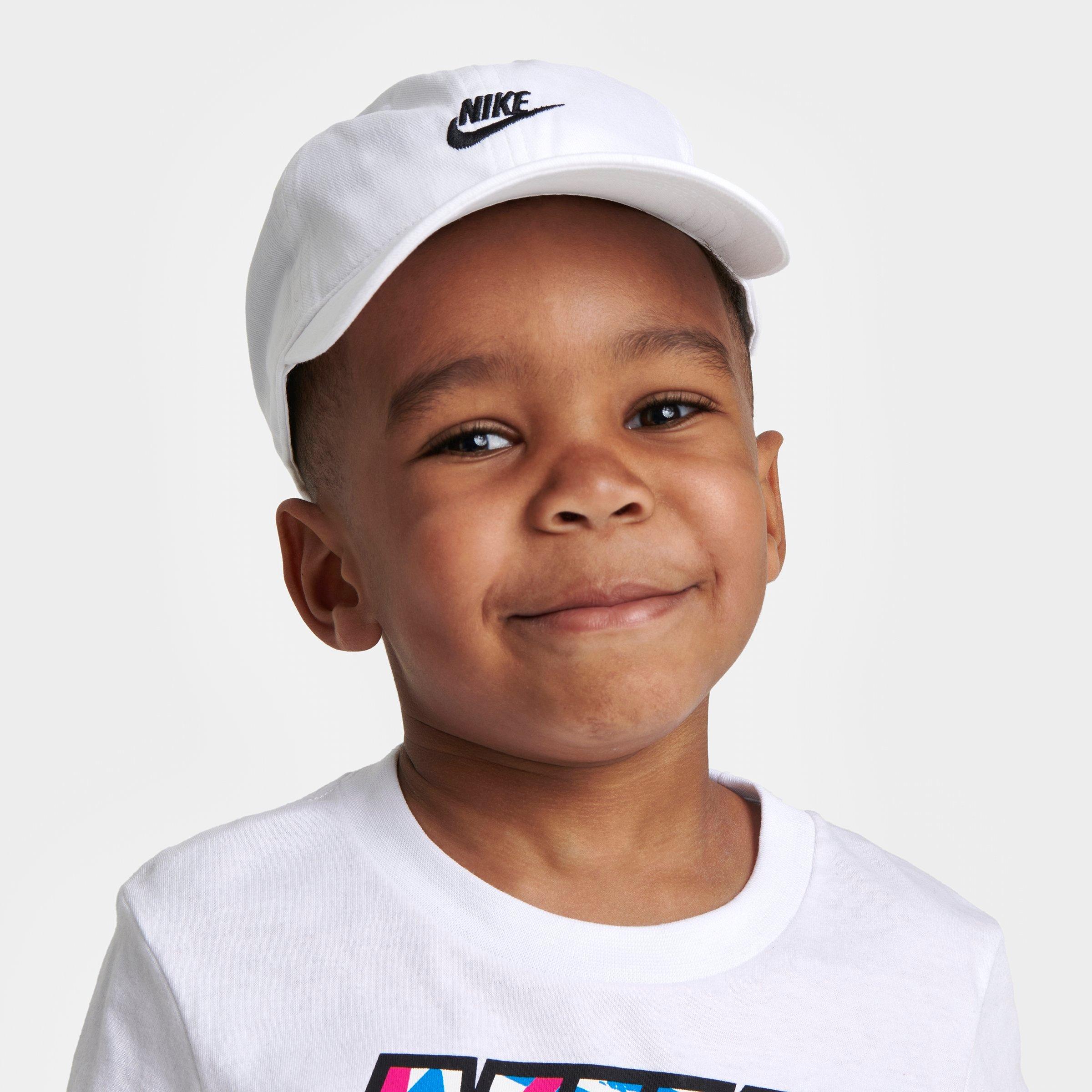 Nike Kids' Sportswear Heritage86 Futura Strapback Hat In White/black ...