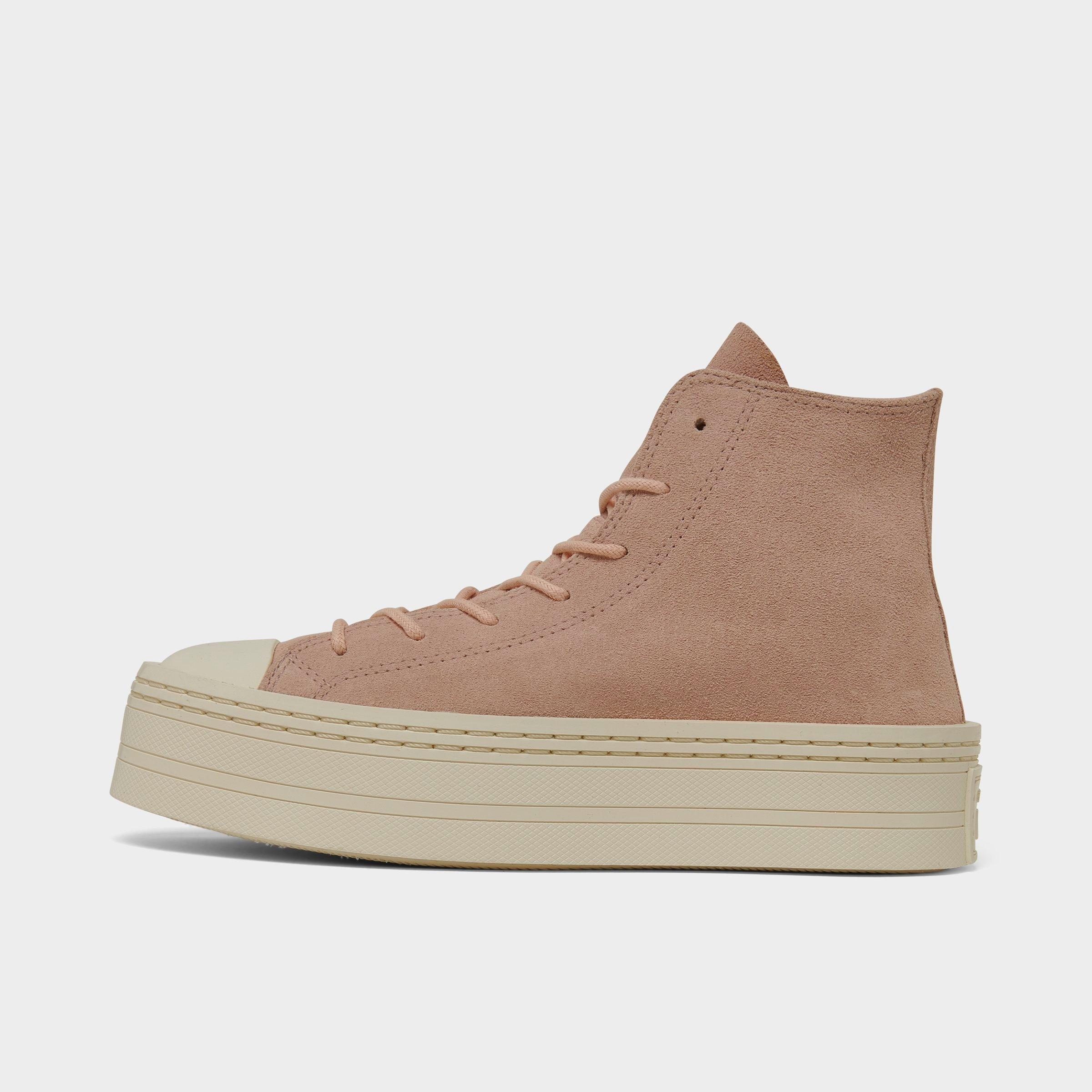 Converse Women's All Star Modern Lift Mono Suede Platform Casual Shoes in Pink Sage/Pink Sage/Egret Size: 5.0