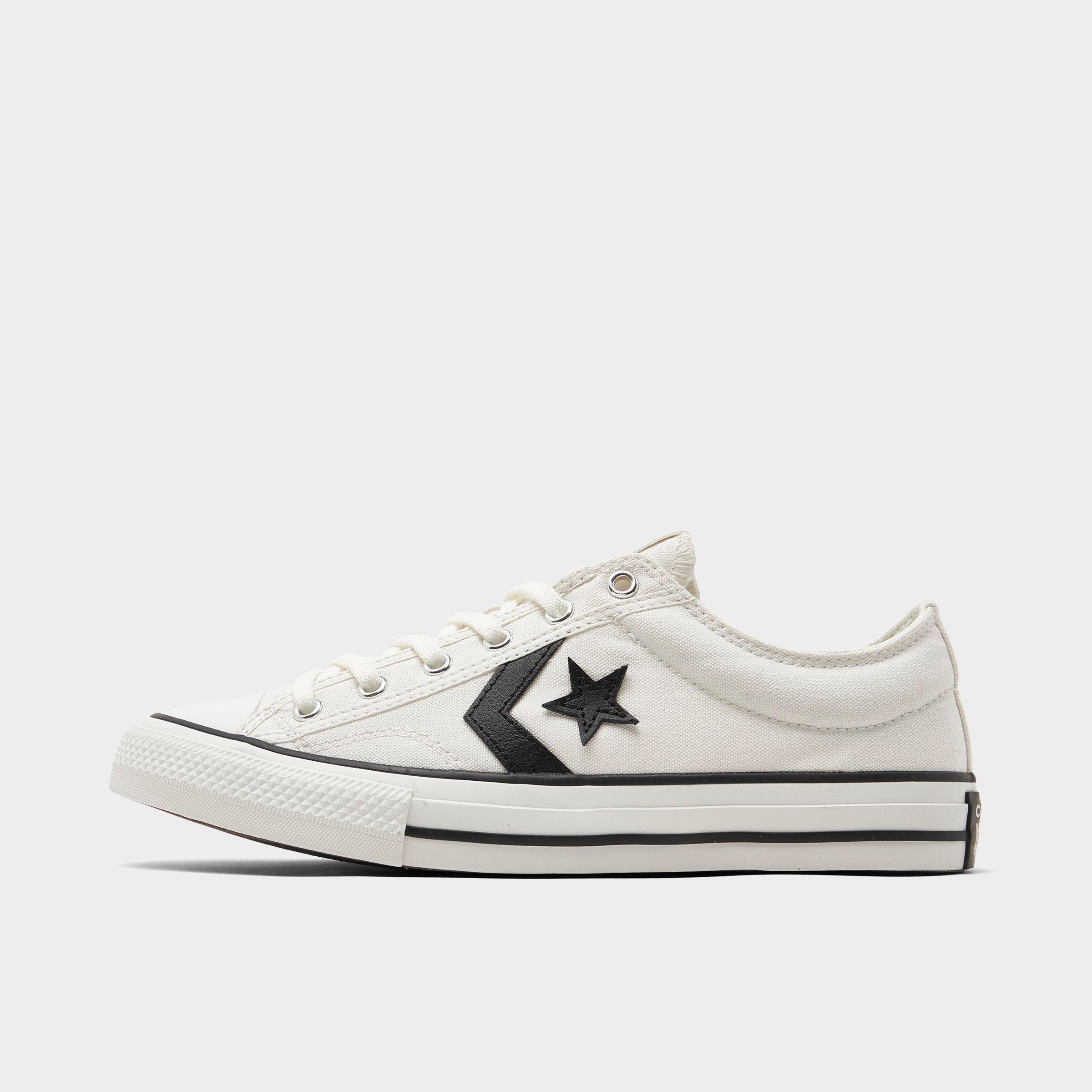 Converse Big Kids' Star Player 76 Casual Shoes In White/black/egret