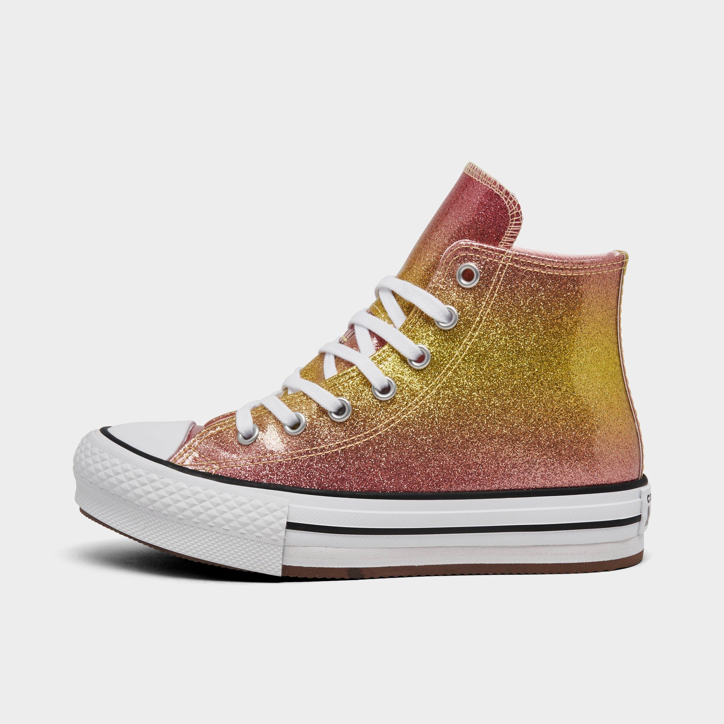 Shop Converse Girls' Little Kids' Chuck Taylor All Star Lift Platform Casual Shoes In Multi