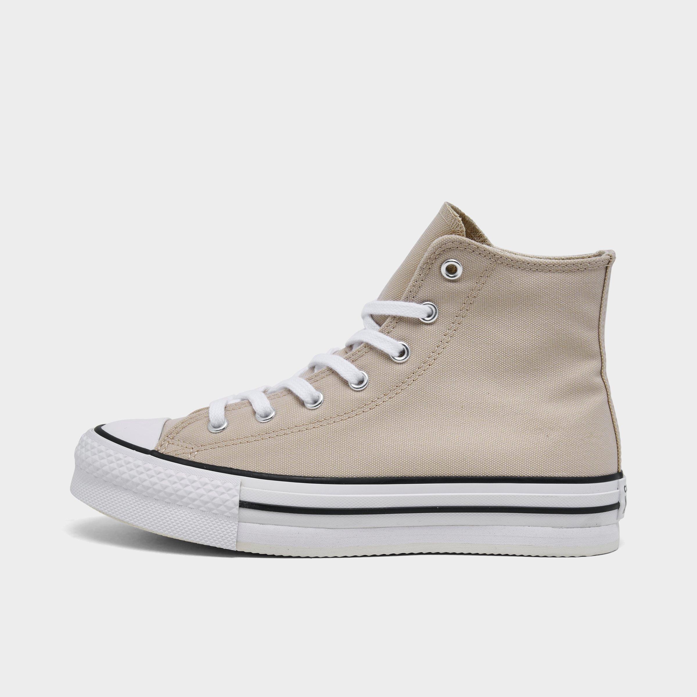 Converse Girls' Big Kids' Chuck Taylor All Star EVA Lift Platform Casual Shoes in Beige/Warm Clay Size 5.5 Canvas