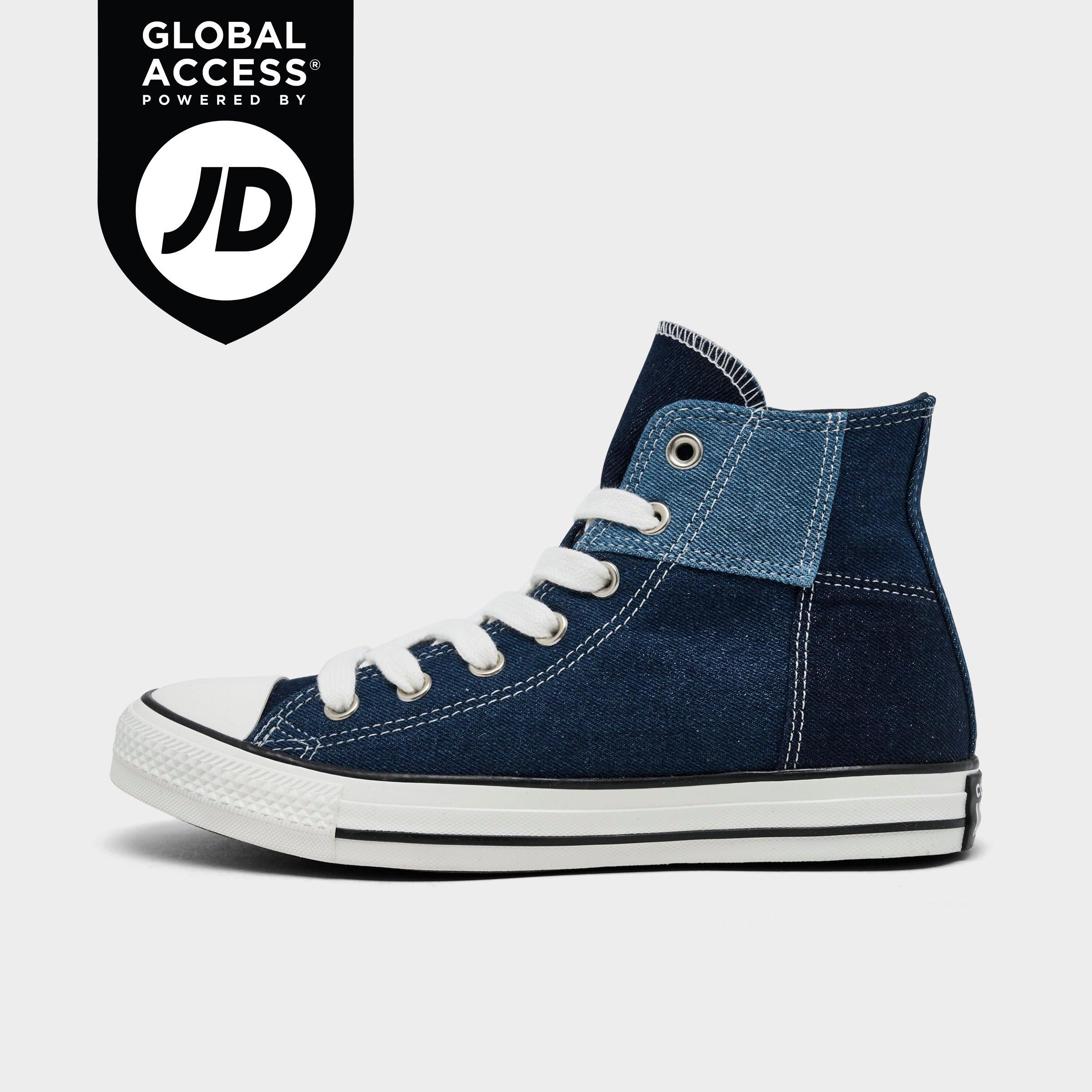 Converse Women's Chuck Taylor All Star High Top Casual Shoes in Blue/Vintage White/Barely Grey Size: 5.0