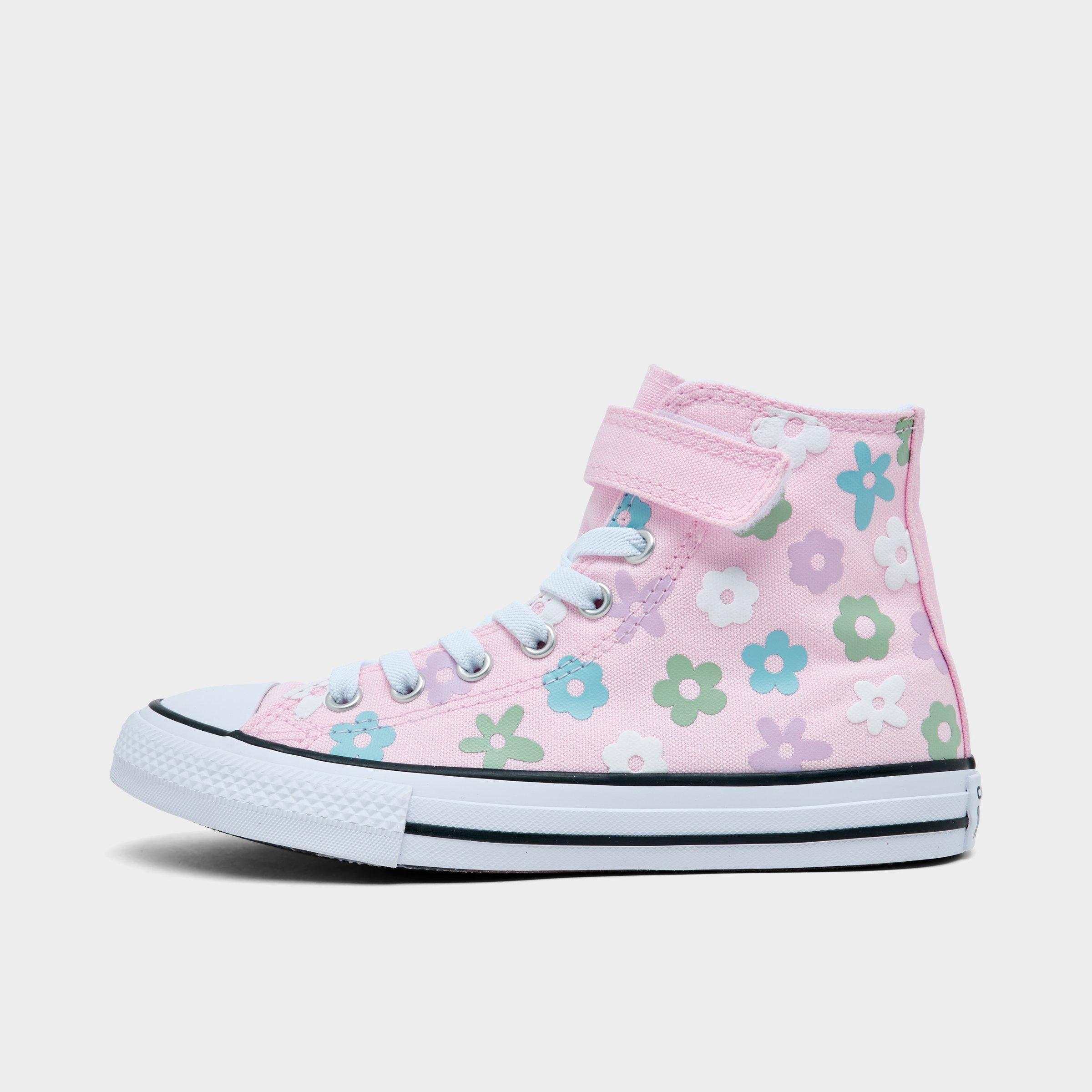 Converse Little Kids Chuck Taylor Hi Top Casual Shoes in New Found Bloom/White Size: 2.5
