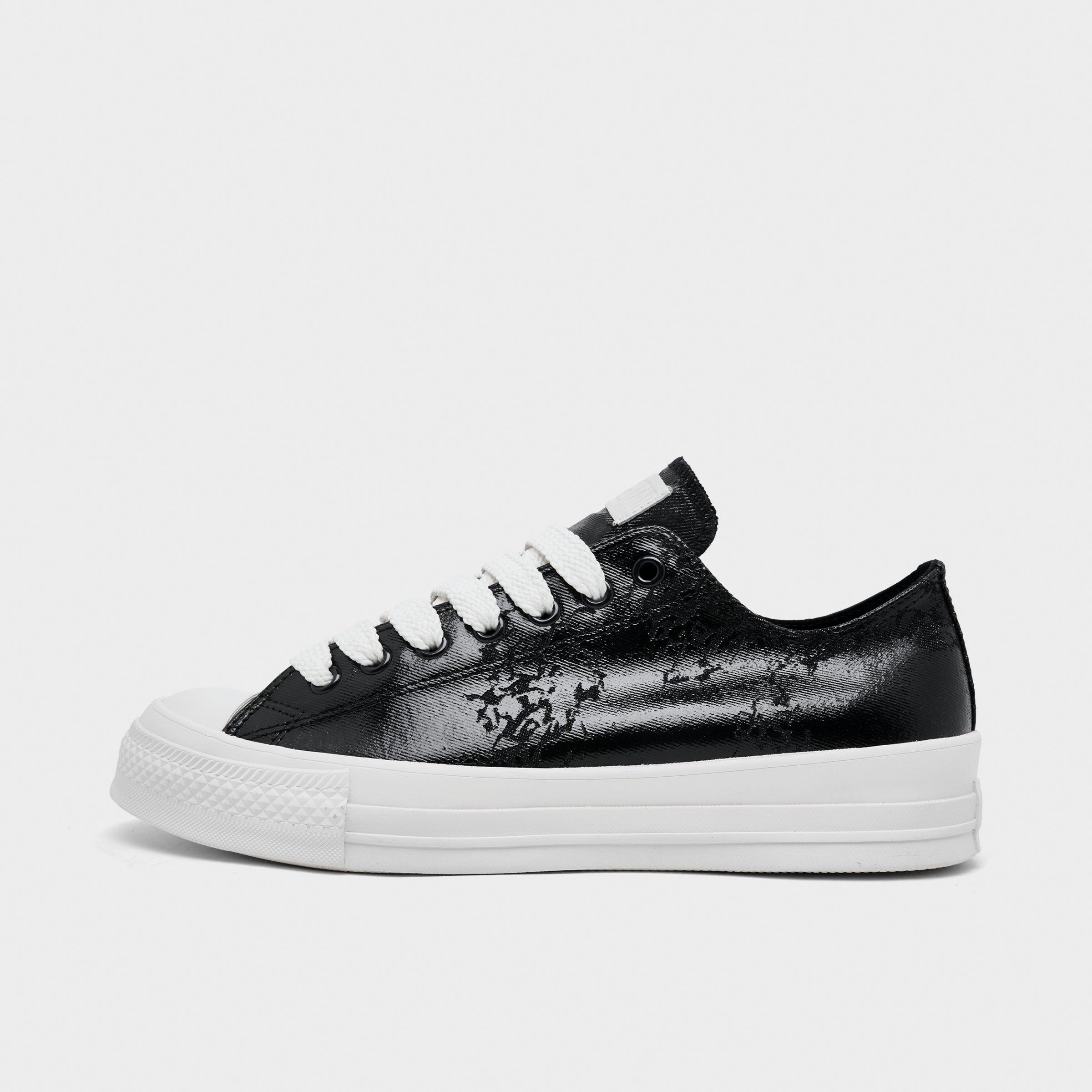Converse Men's Chuck Taylor All Star Throwback Low Casual Shoes in Black/Vintage White Size: 10.5