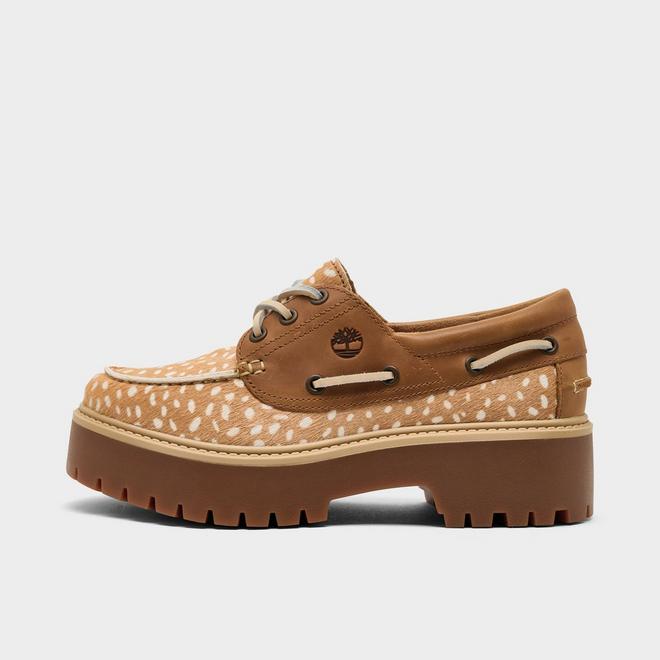 Women's Timberland Stone Street 3-Eye Platform Boat Shoes