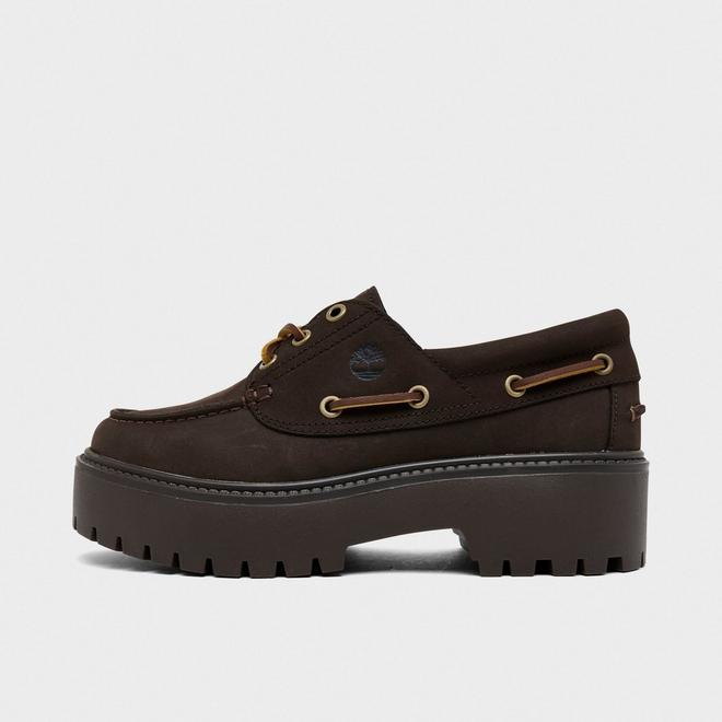 Women's Timberland Stone Street 3-Eye Platform Boat Shoes