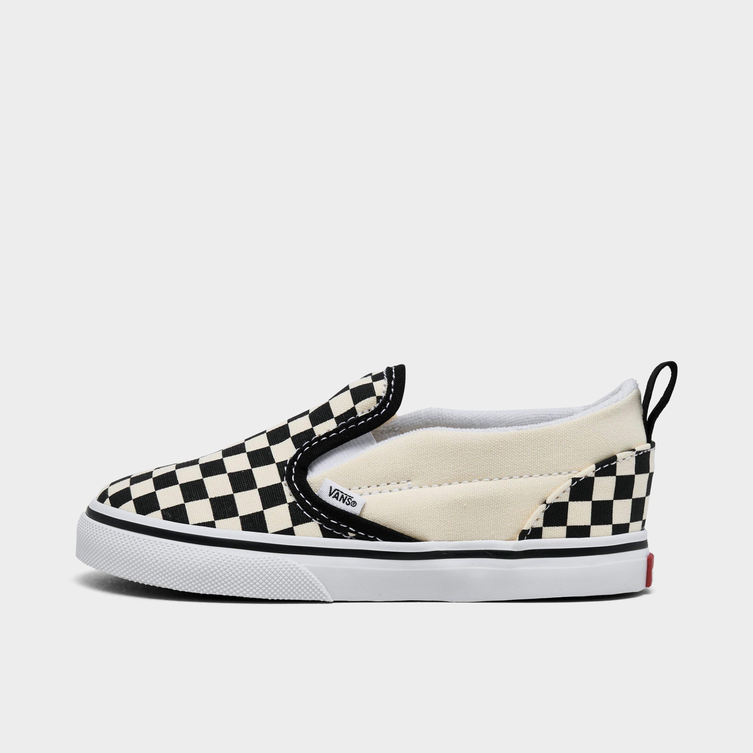 Vans Kids Toddler Classic Slip-On Casual Shoes in Checkerboard Size: 4