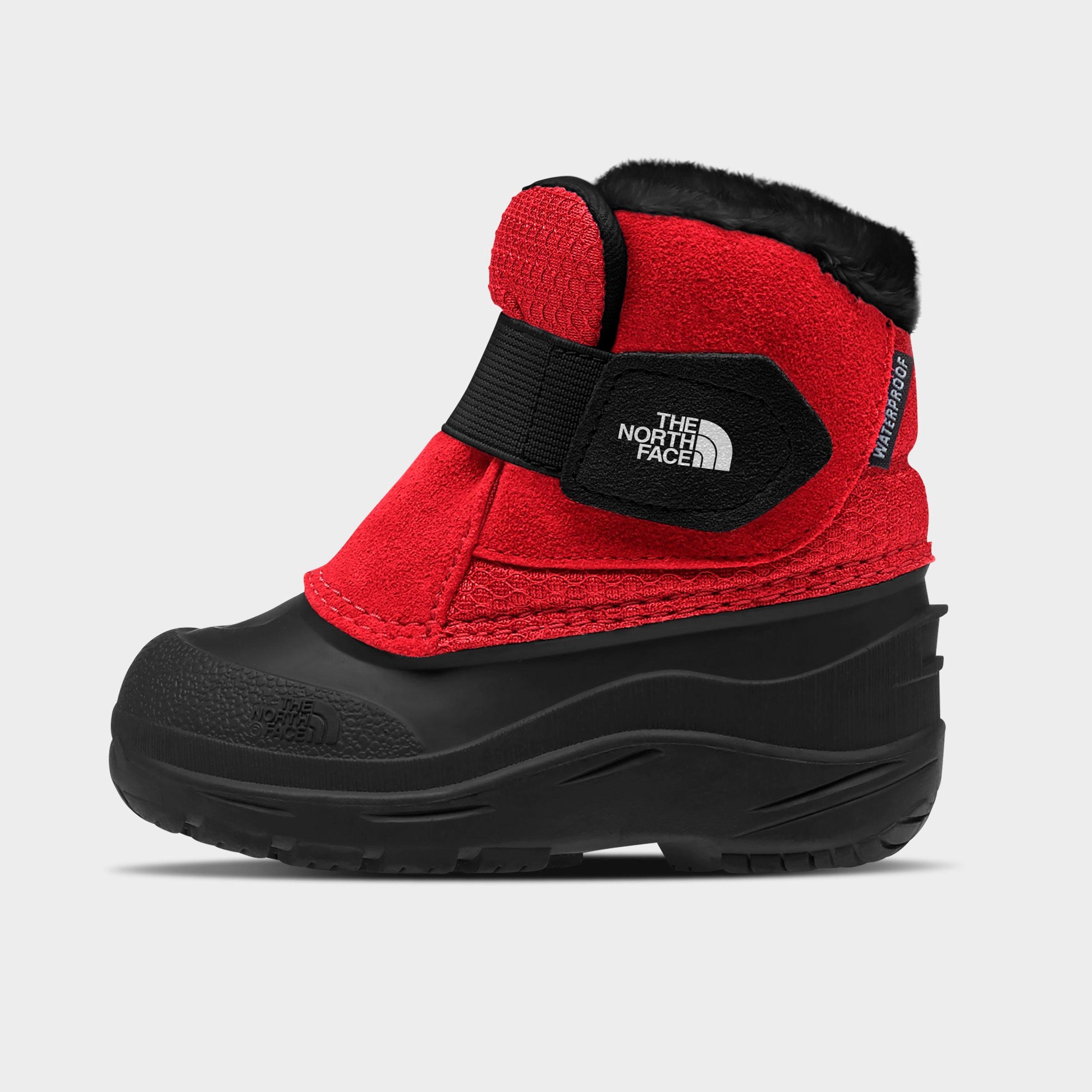 The North Face Babies'  Inc Kids' Toddler Alpenglow Ii Winter Boots In Red/black