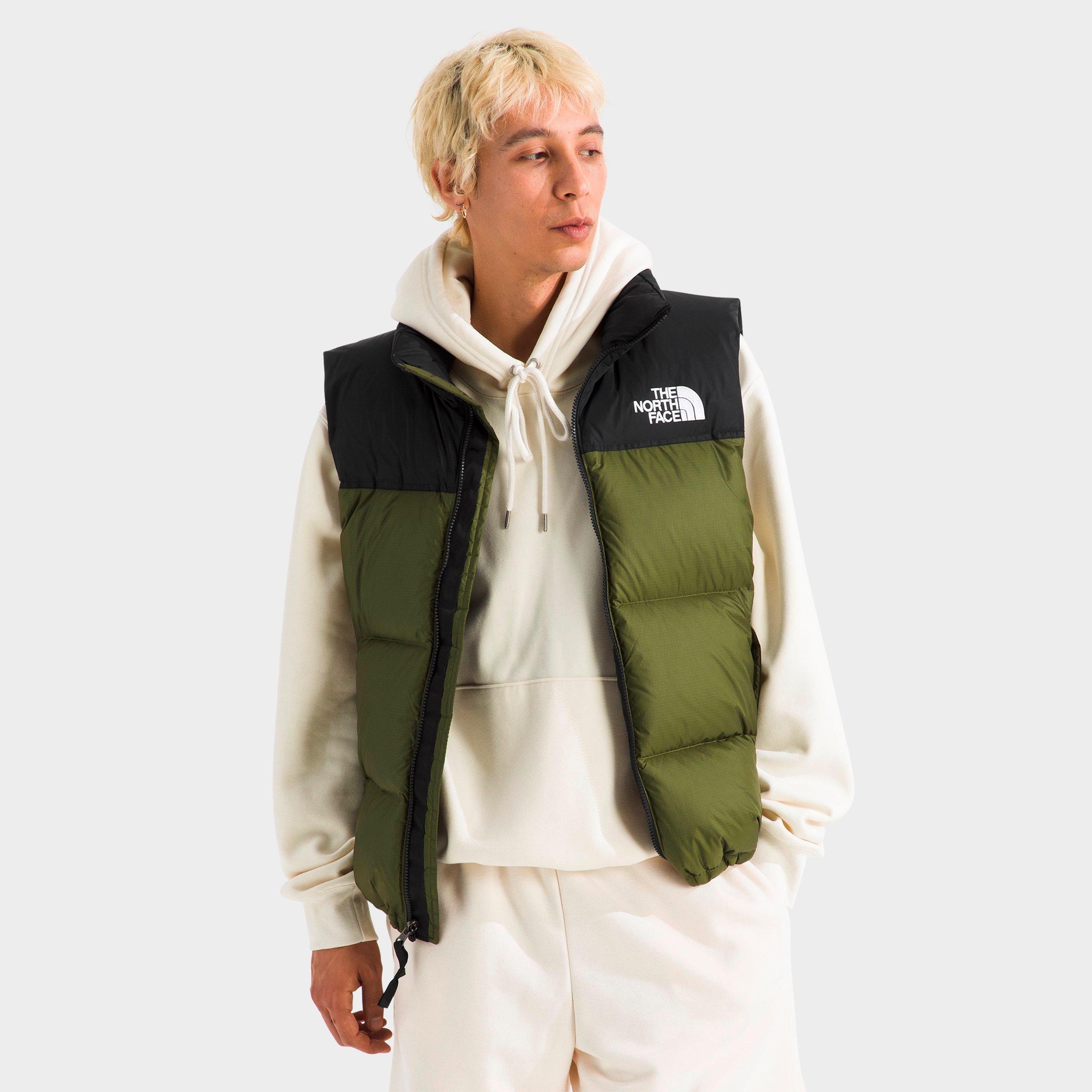 The North Face Men's 1996 Retro Nuptse Full-Zip Vest in Woodland Green/TNF Black Size: 2XL