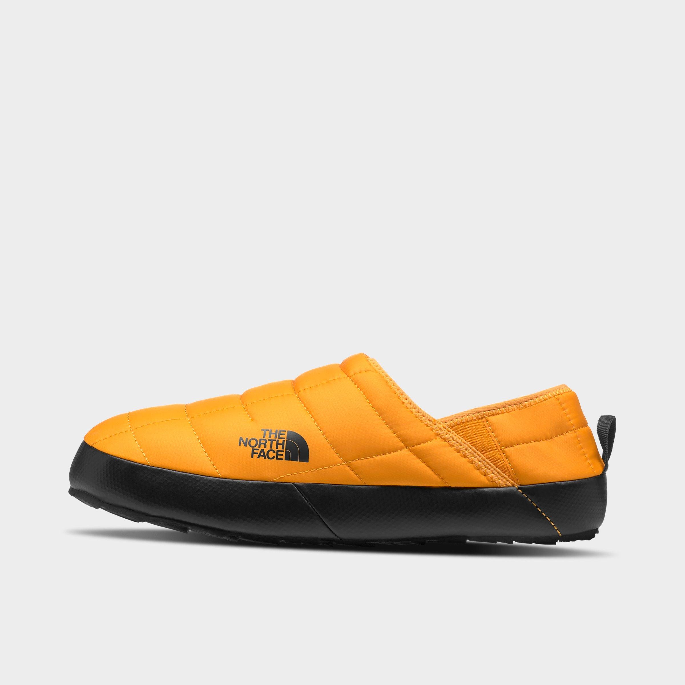The North Face Thermoball Fleece-lined Quilted Recycled Ripstop Mules In Summit Gold/tnf Black
