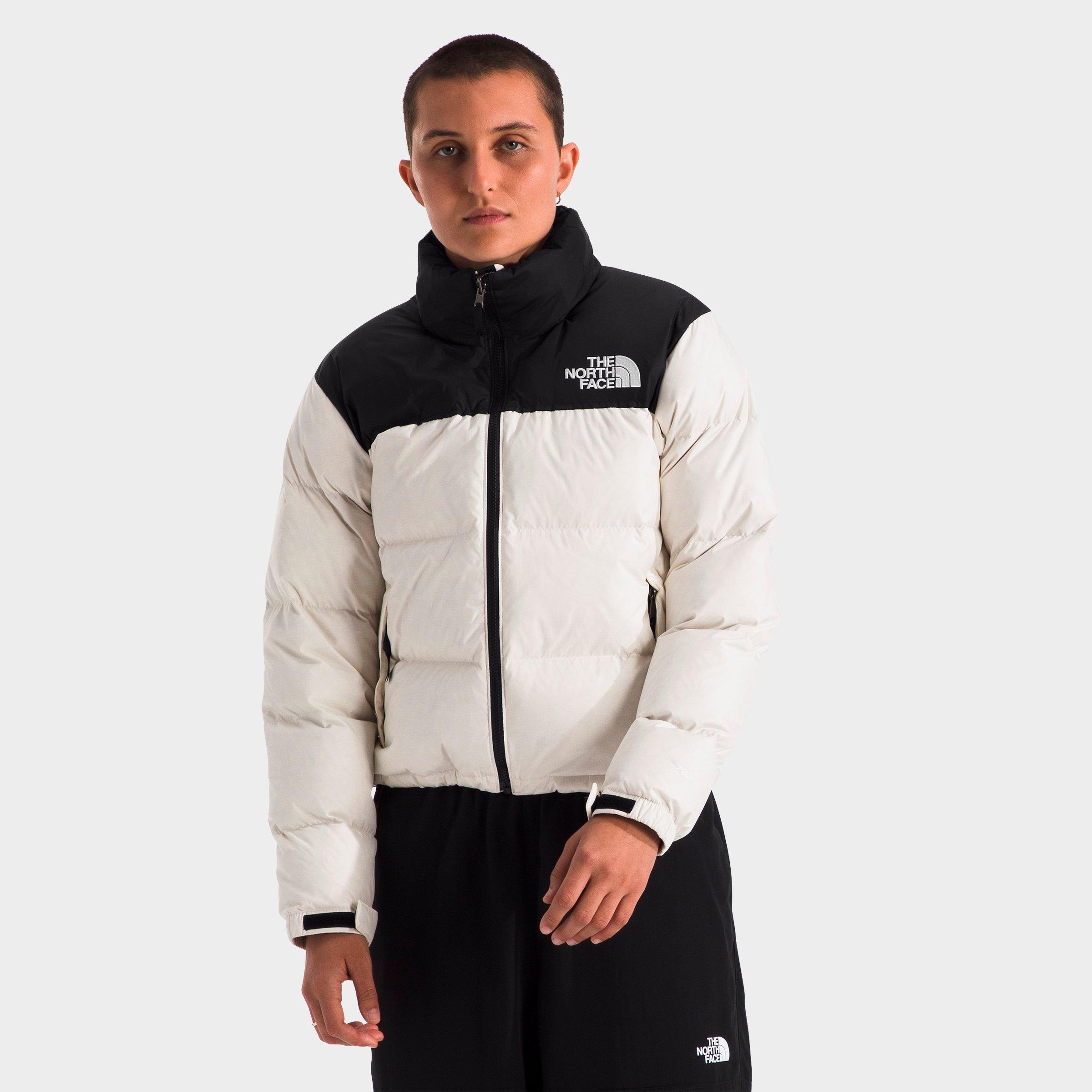 The North Face Women's 1996 Retro Nuptse Jacket in White Dune/TNF Black Size: 2XL