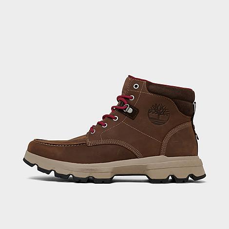 Shop Timberland Men's ® Originals Ultra Mid Waterproof Casual Boots In Rust Full-grain