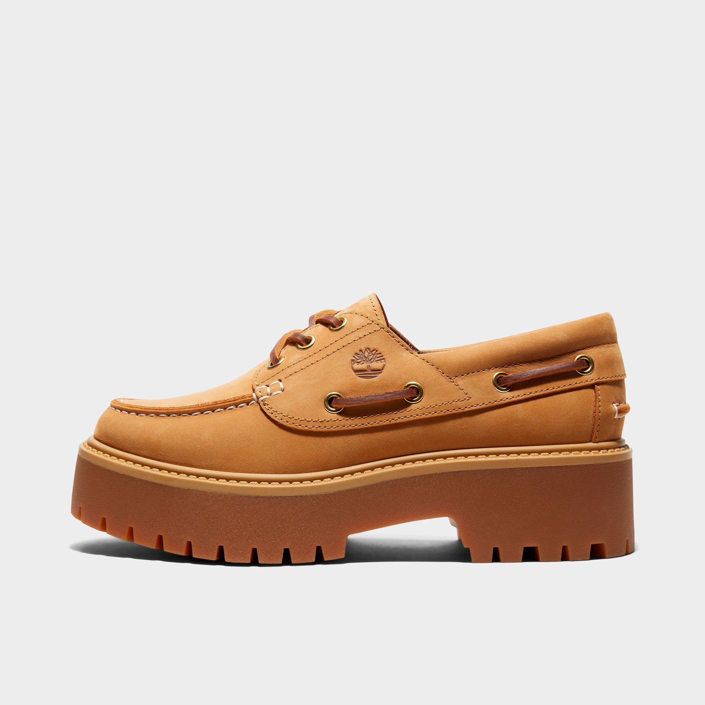 TImberland Stone Street 3-Eye Platform Boat Shoes