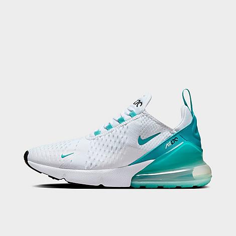 Shop Nike Women's Air Max 270 Casual Shoes In White/dusty Cactus/black/dusty Cactus