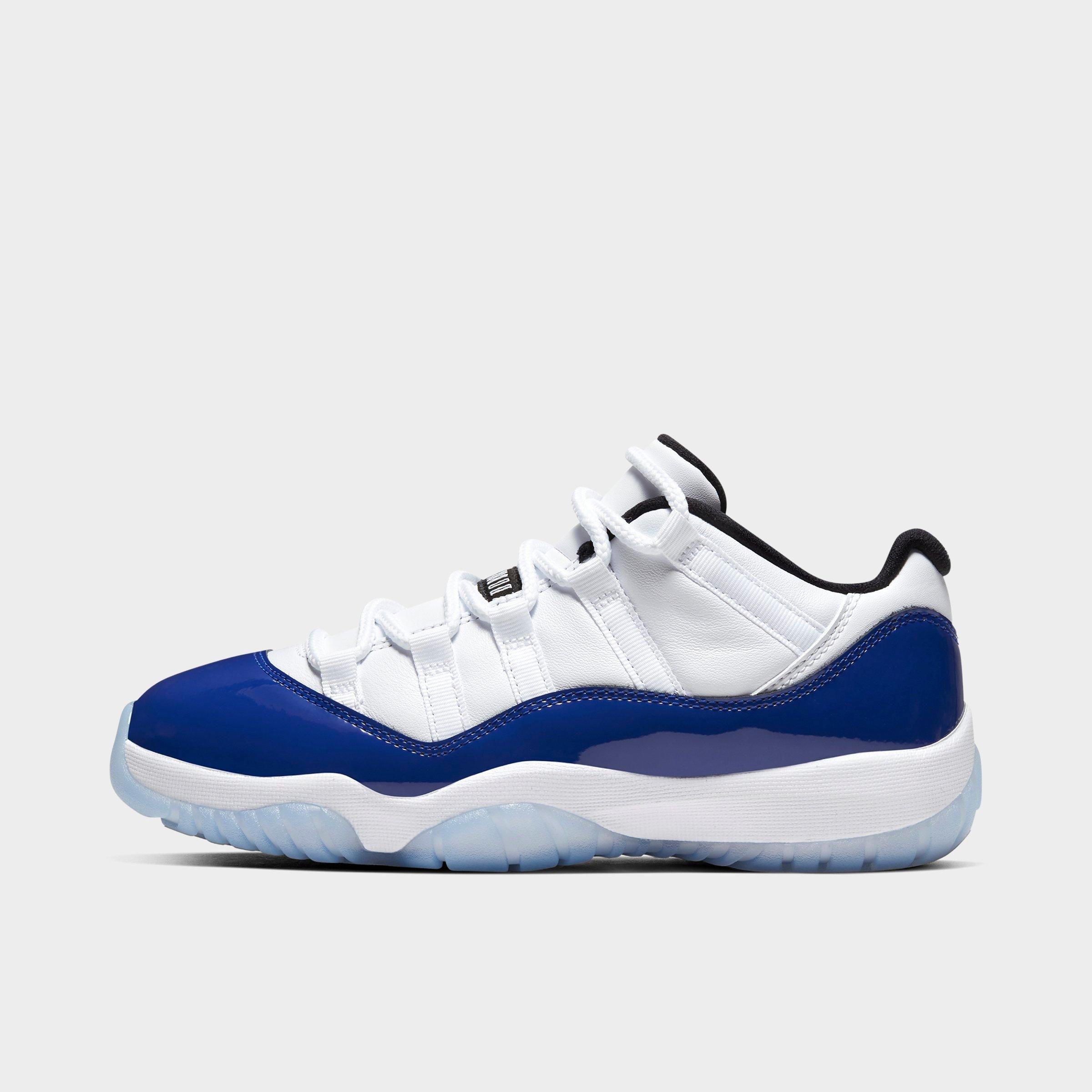 UPC 193658004756 product image for Women's Air Jordan Retro 11 Low Basketball Shoes in White Size 8.5 Leather | upcitemdb.com