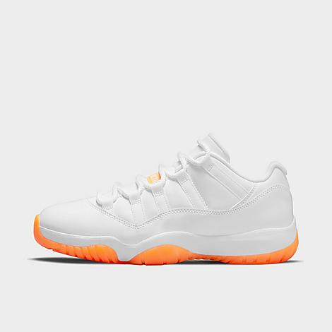 Nike Jordan Unisex Air Retro 11 Low Basketball Shoes In White/bright Citrus
