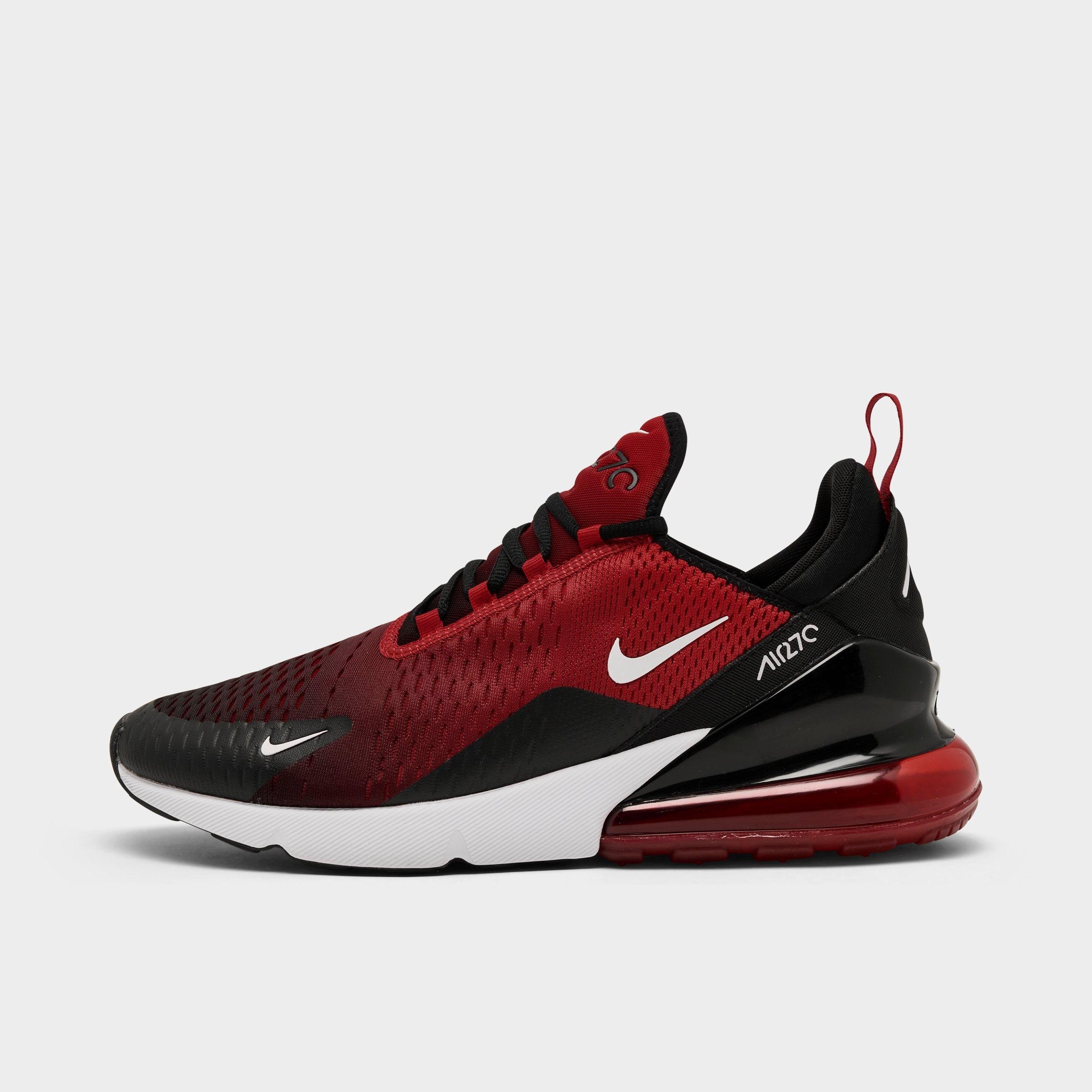 Nike Men's Air Max 270 Casual Shoes in Gym Red/White/Black Size: 7.5
