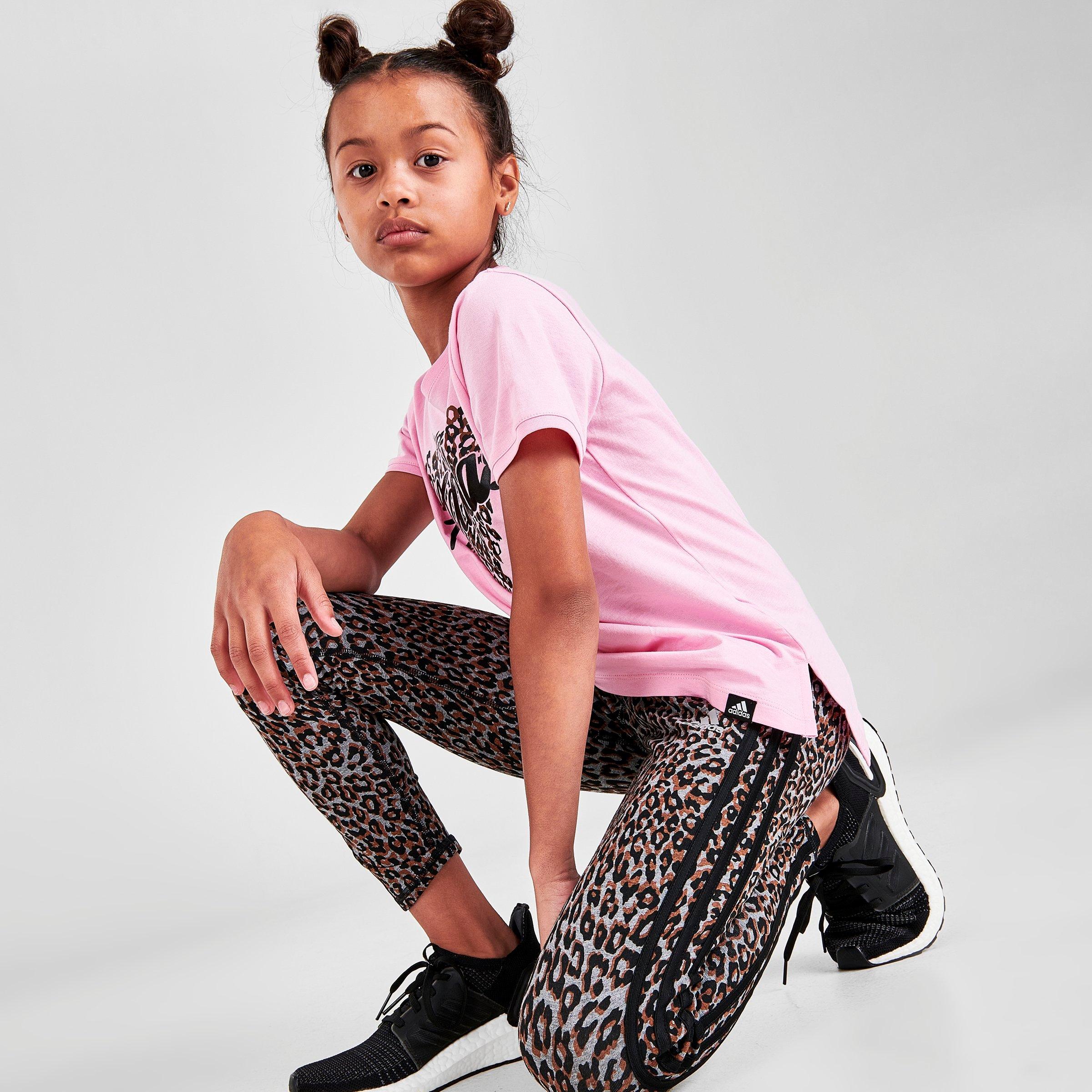 Adidas 3 clearance stripe leggings kids