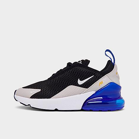 Nike Little Kids' Air Max 270 Casual Shoes In Black/game Royal/light Bone/white