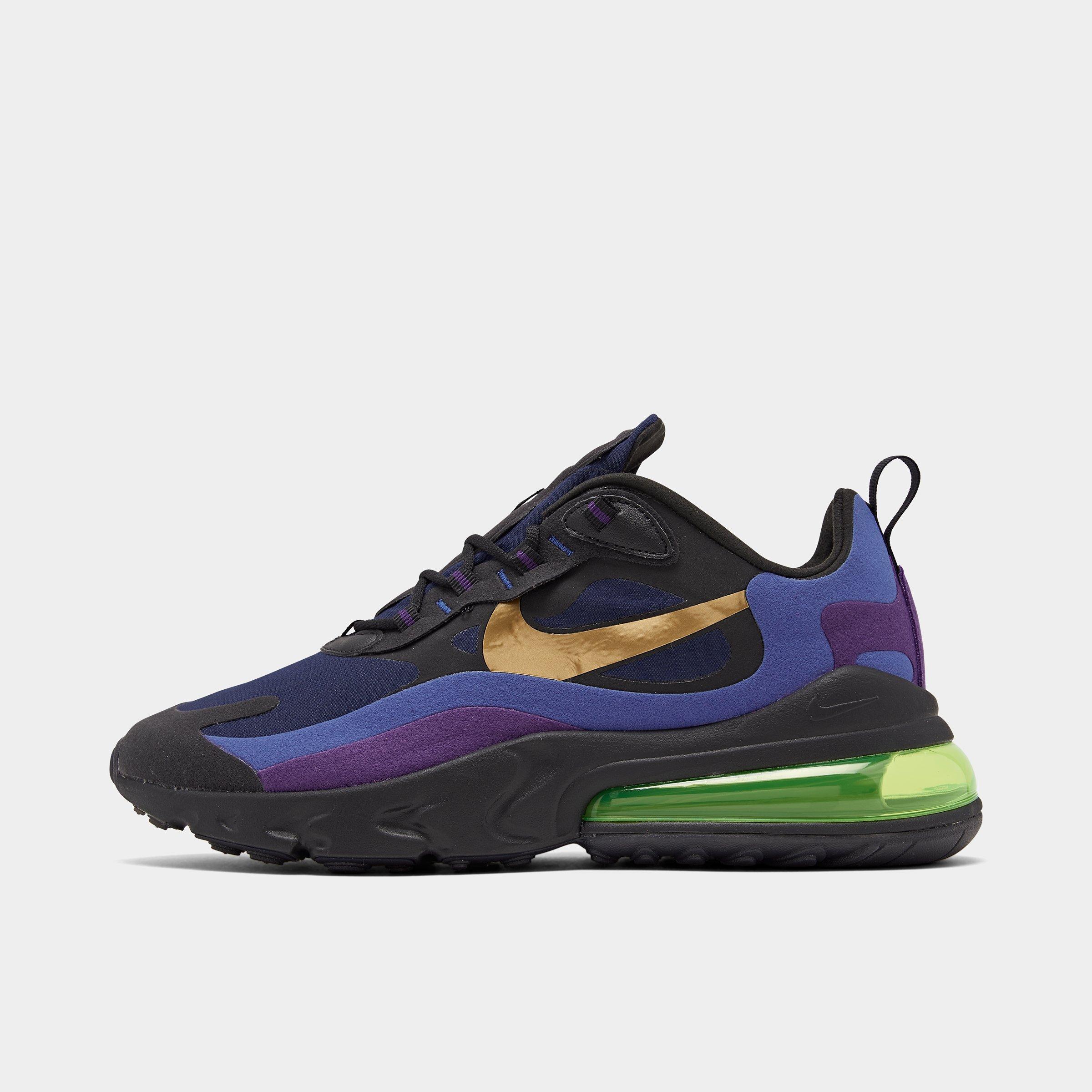 UPC 193151587060 product image for Nike Men's Air Max 270 React Casual Shoes in Blue/Black Size 10.0 | upcitemdb.com