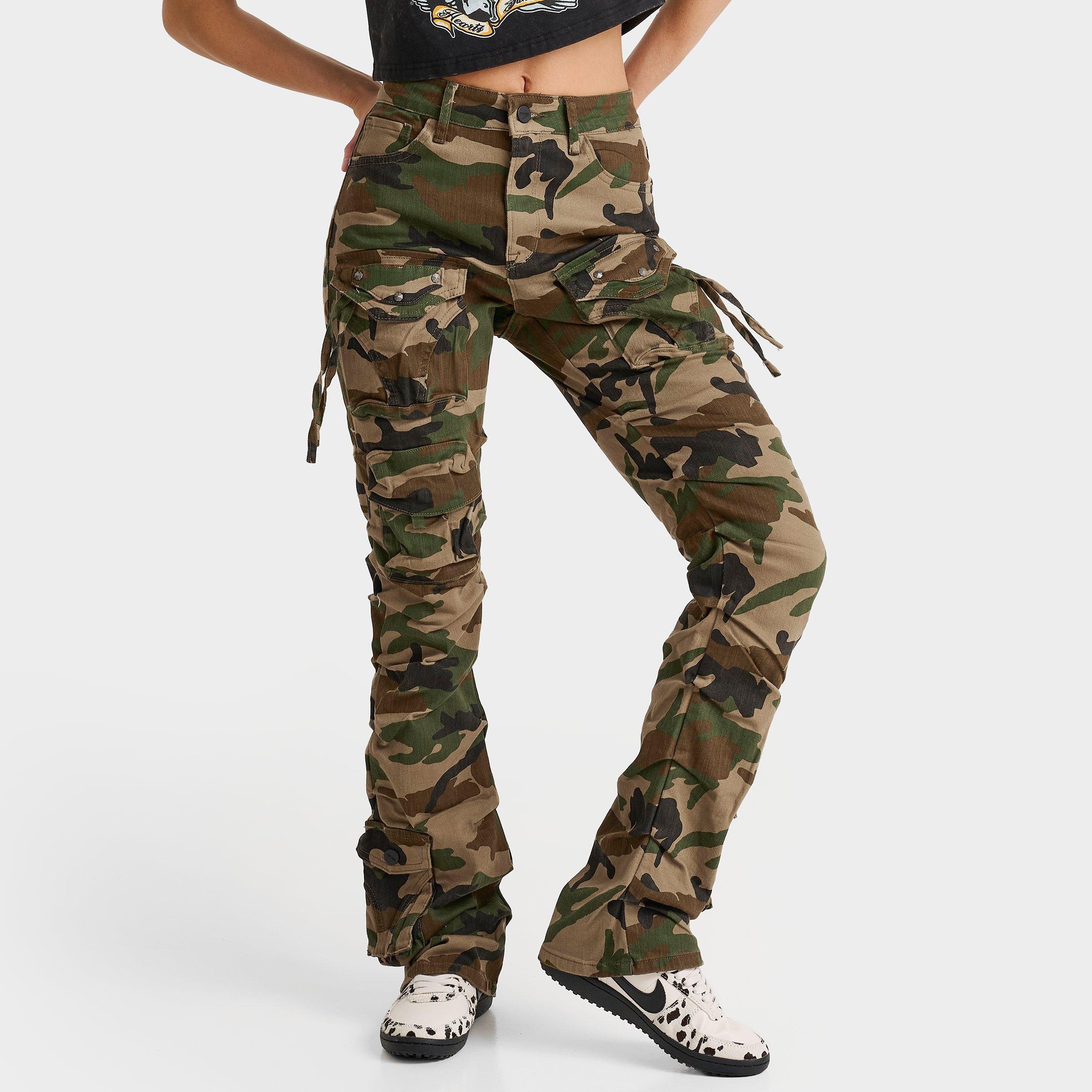 SMOKE RISE SMOKE RISE WOMEN'S RUBY HIGH-RISE STACKED TWILL PANTS 