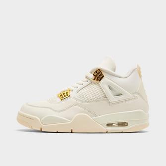 All white jordans with gold sale